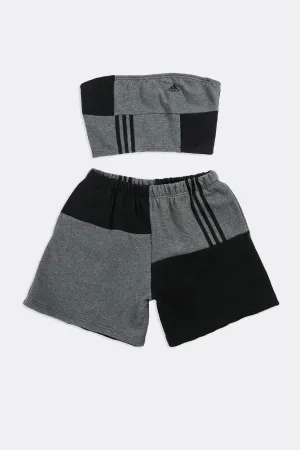 Rework Adidas Patchwork Sweatshorts Set - L Frankie