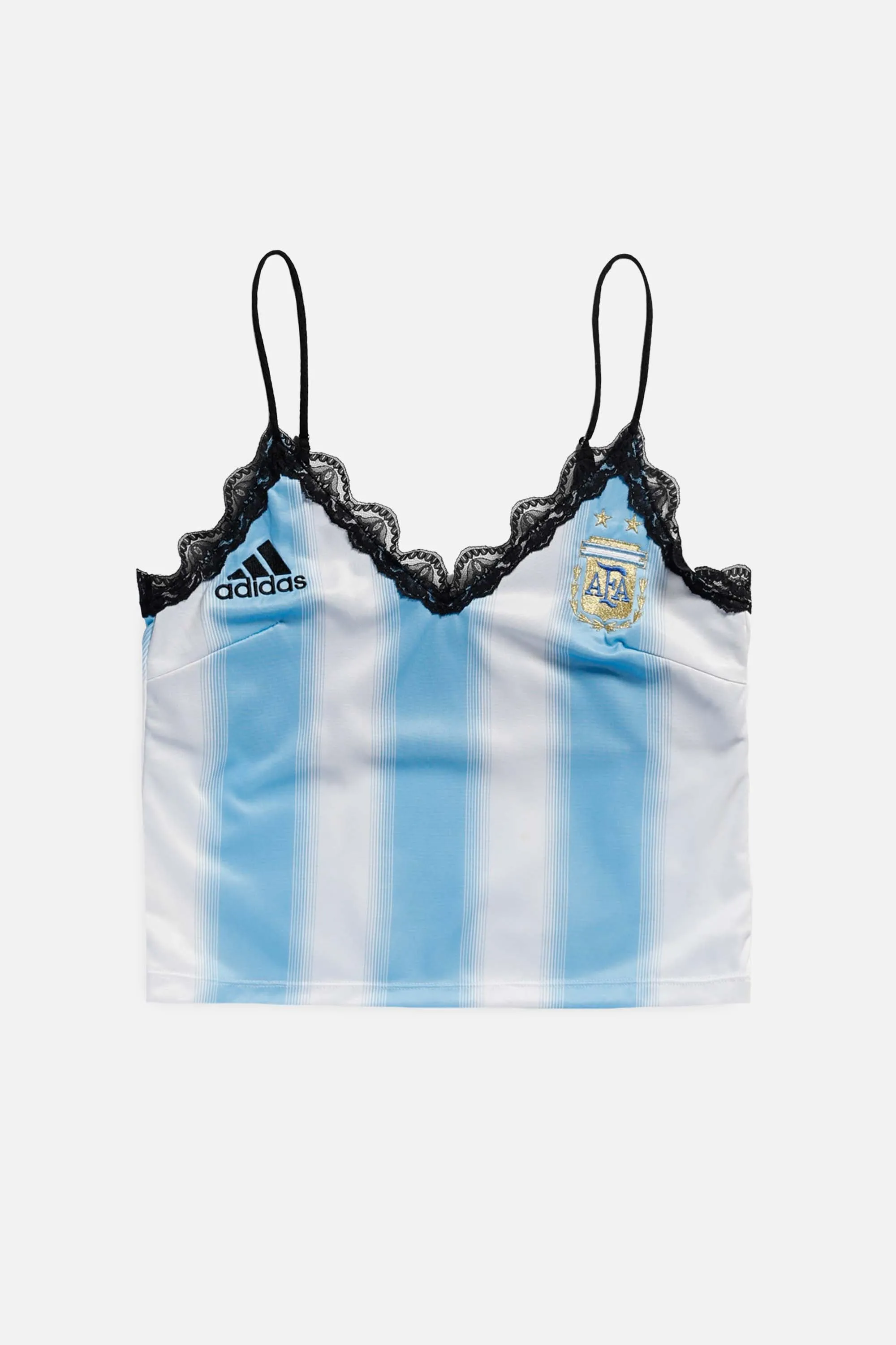 Rework Argentina Soccer Lace Tank - S Frankie