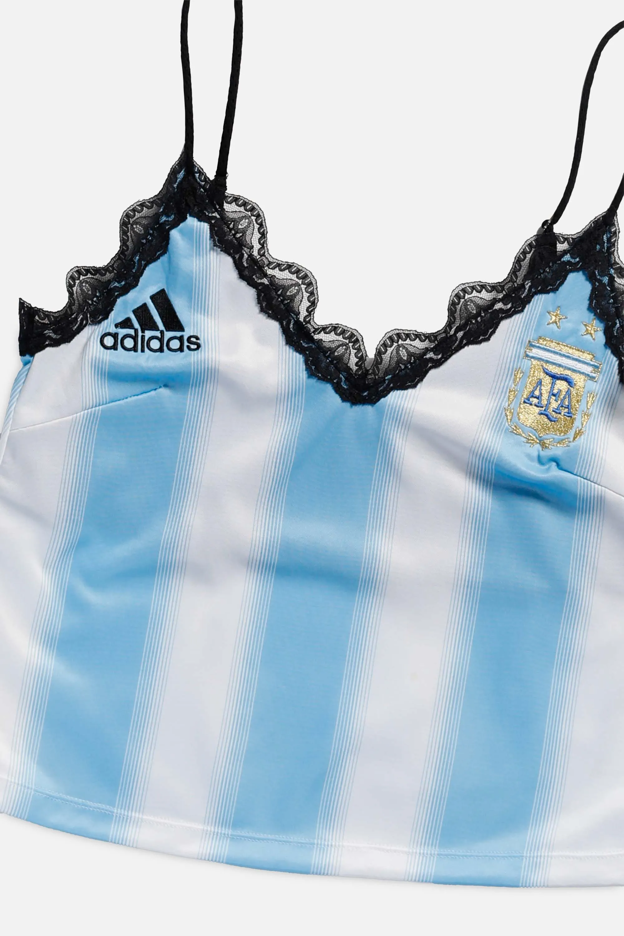 Rework Argentina Soccer Lace Tank - S Frankie