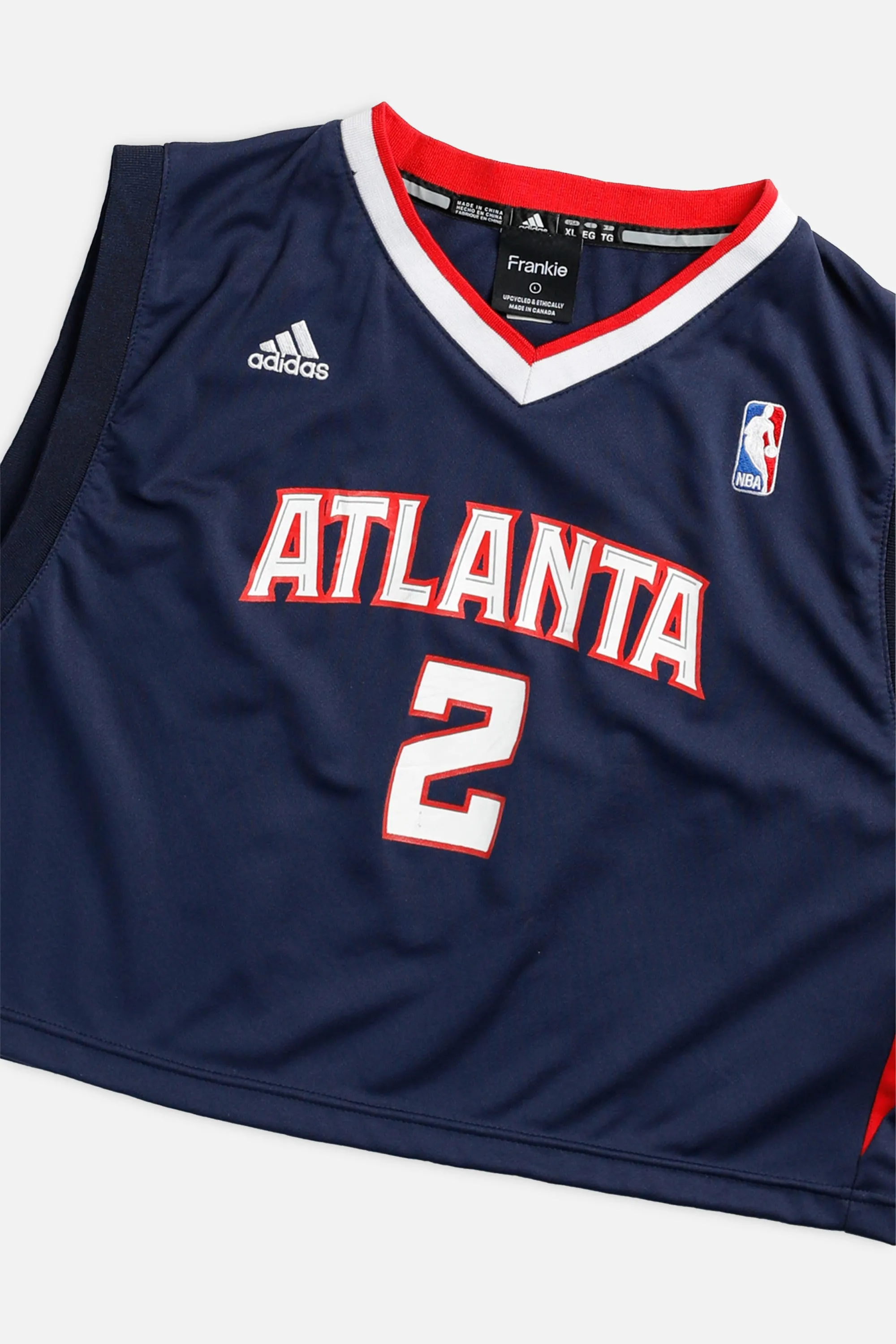 Rework Atlanta Hawks NBA Crop Jersey - L Frankie