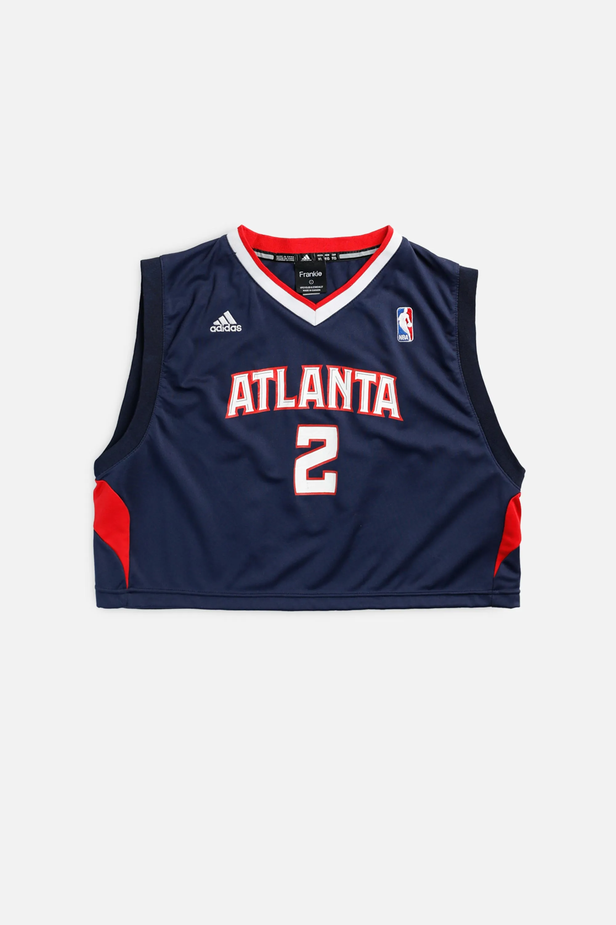 Rework Atlanta Hawks NBA Crop Jersey - L Frankie