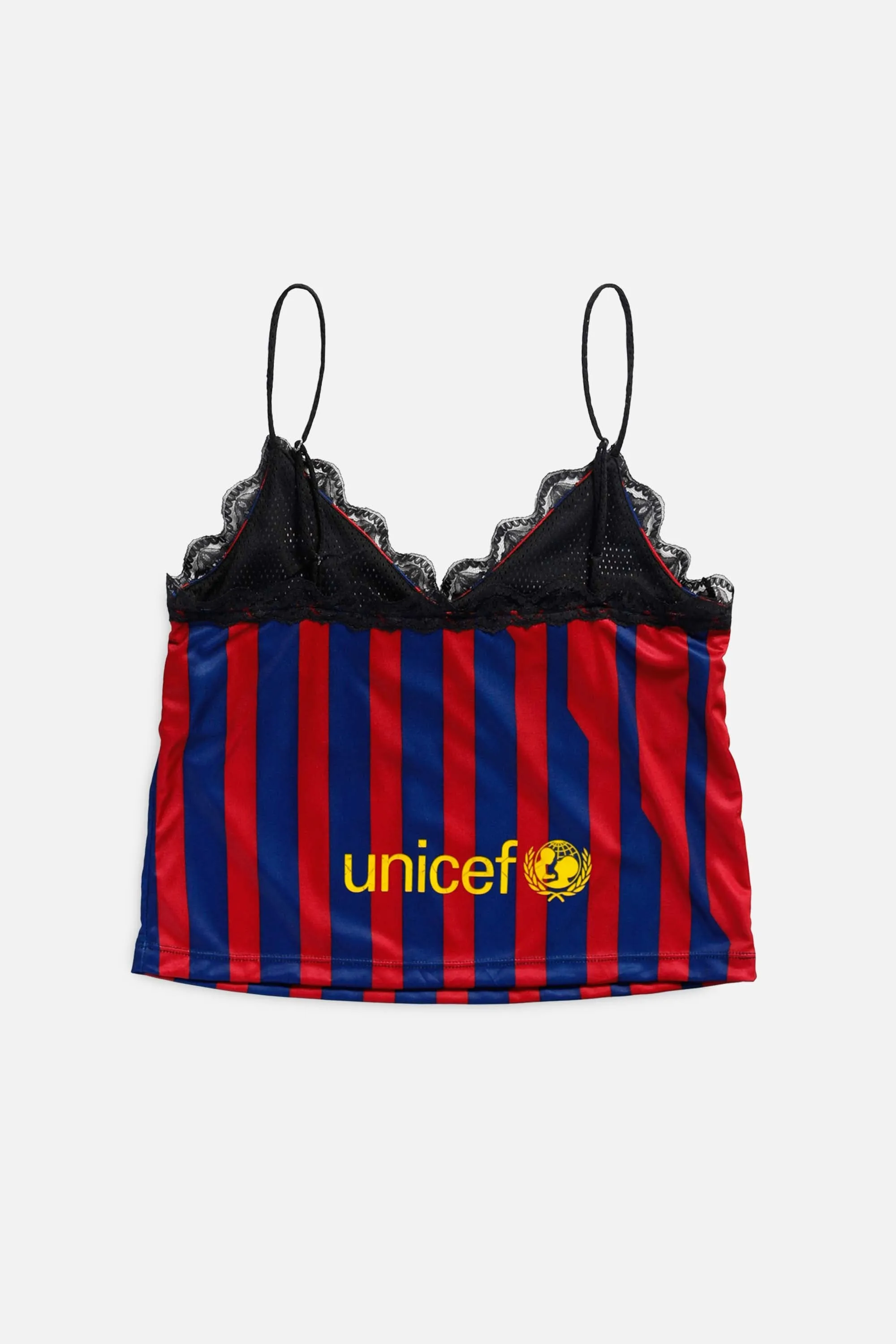 Rework Barcelona Soccer Lace Tank - S Frankie