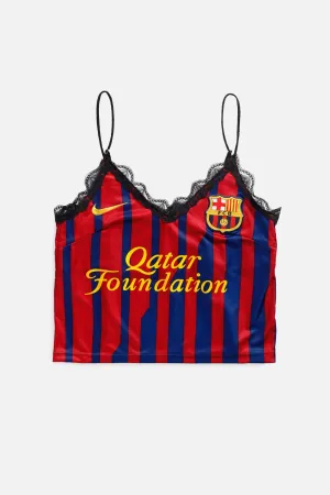 Rework Barcelona Soccer Lace Tank - S Frankie