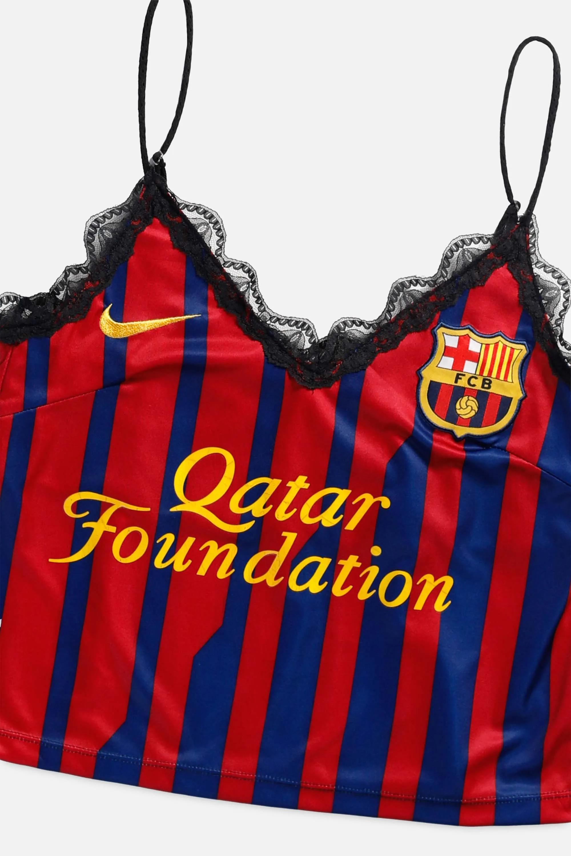 Rework Barcelona Soccer Lace Tank - S Frankie
