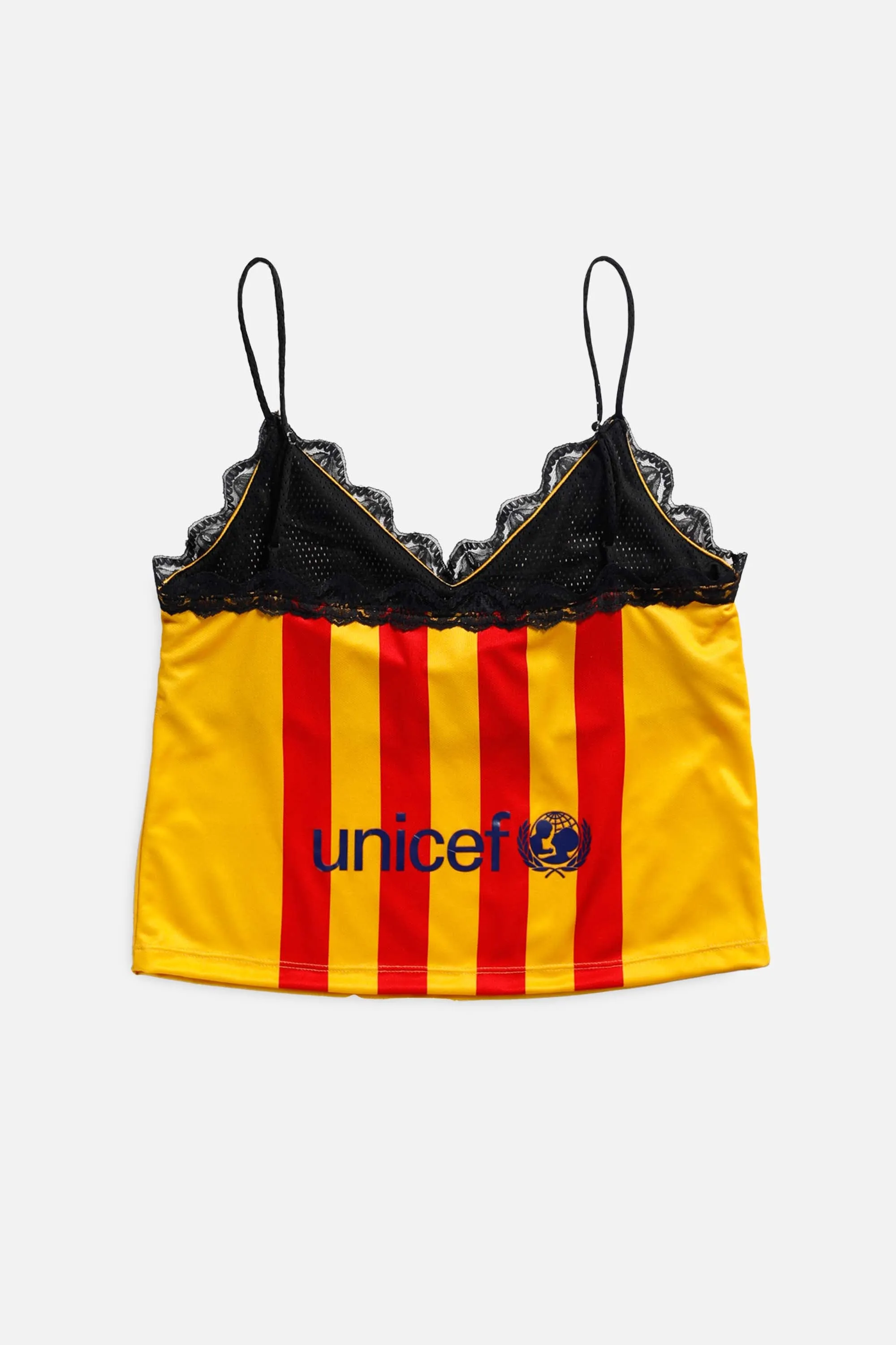 Rework Barcelona Soccer Lace Tank - S Frankie