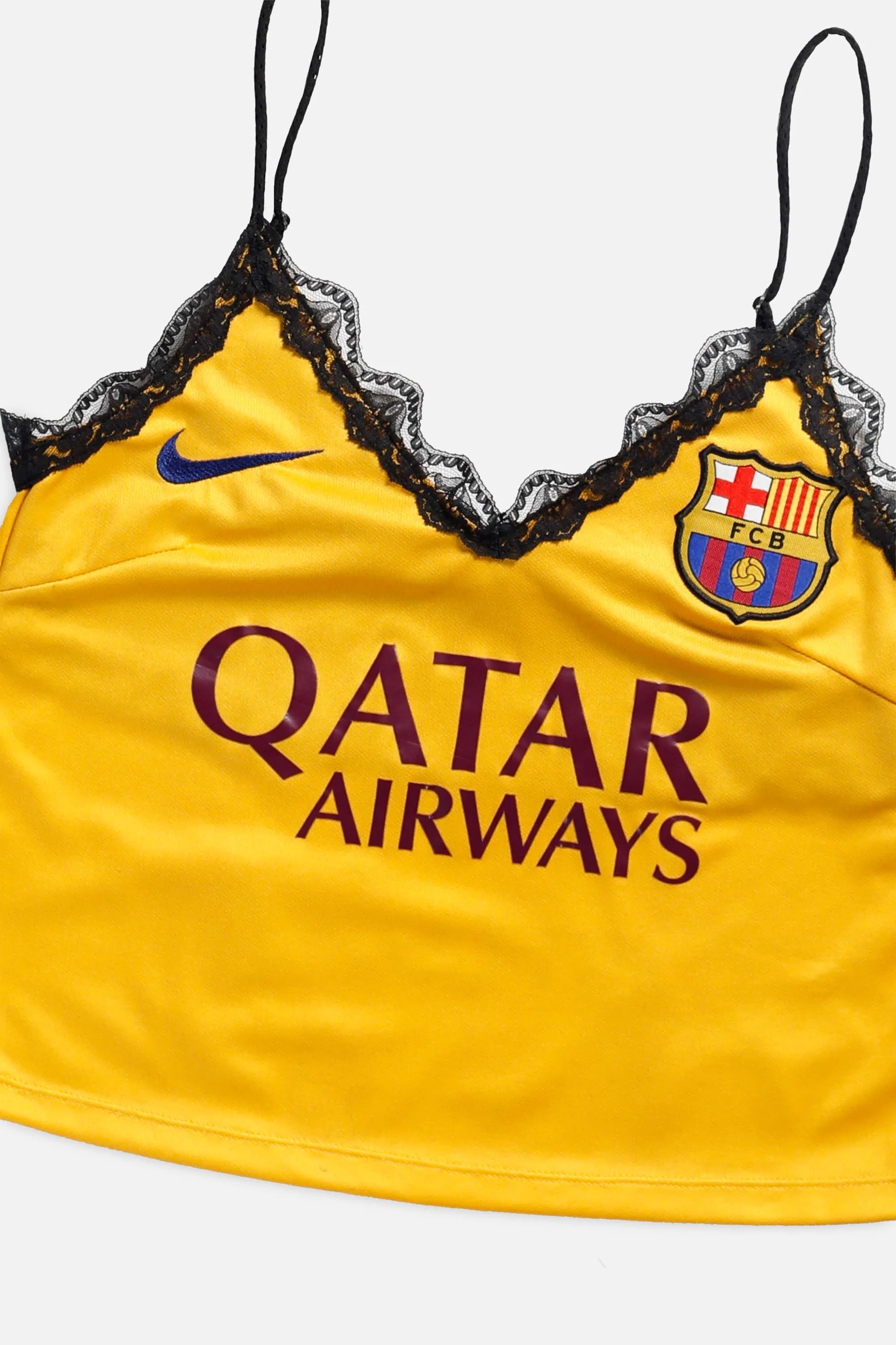 Rework Barcelona Soccer Lace Tank - S Frankie
