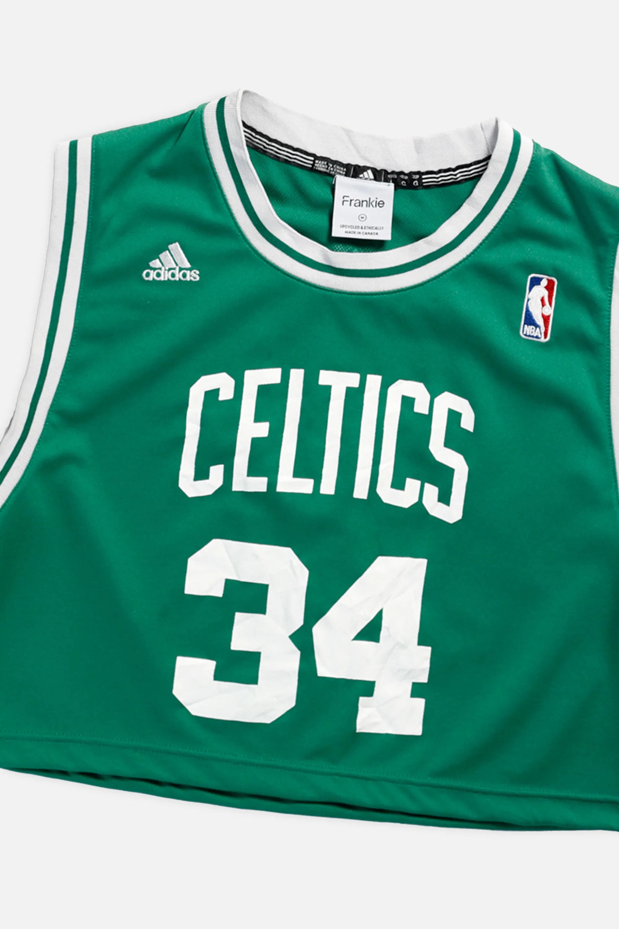 Rework Boston Celtics NBA Crop Jersey - M Frankie