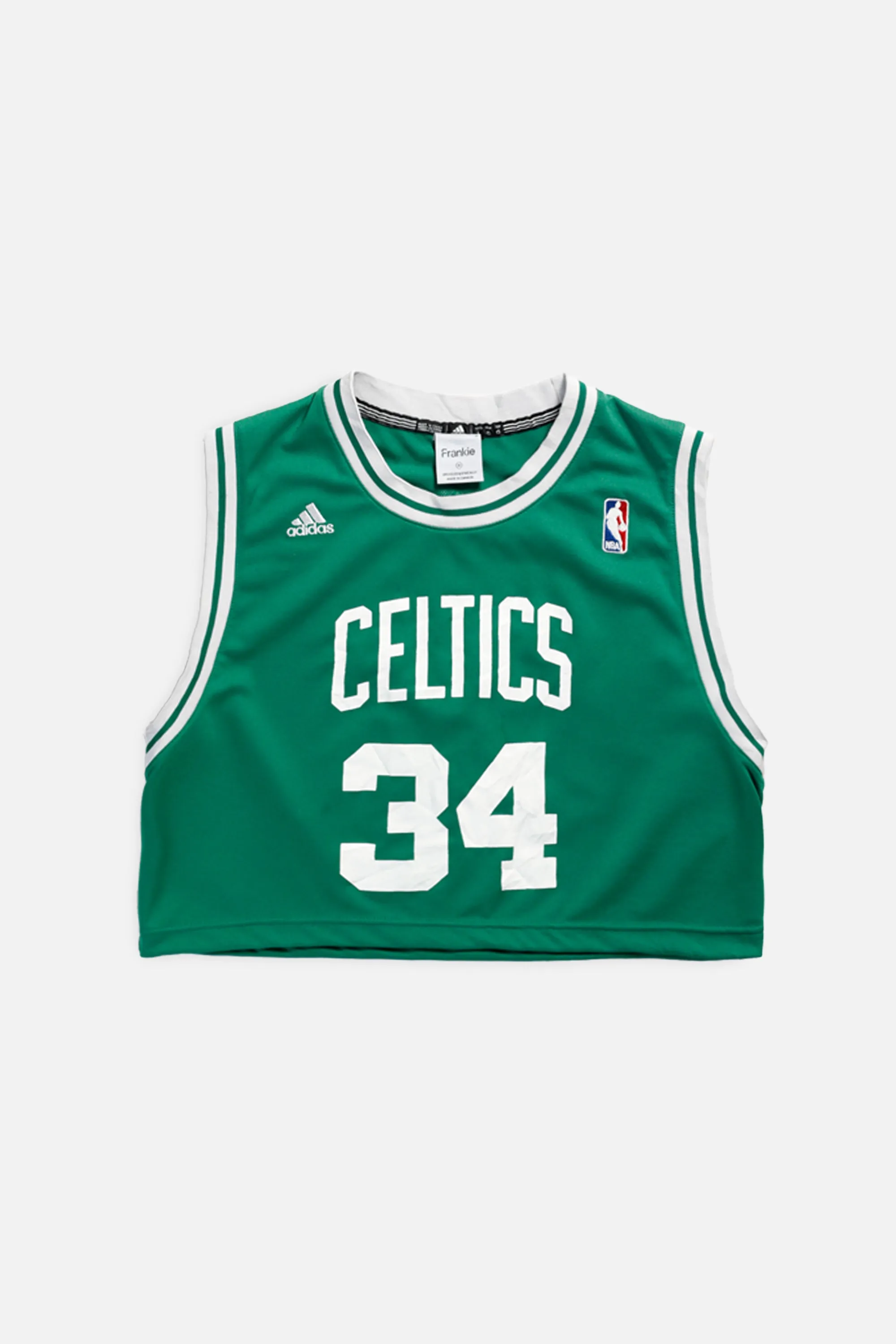 Rework Boston Celtics NBA Crop Jersey - M Frankie