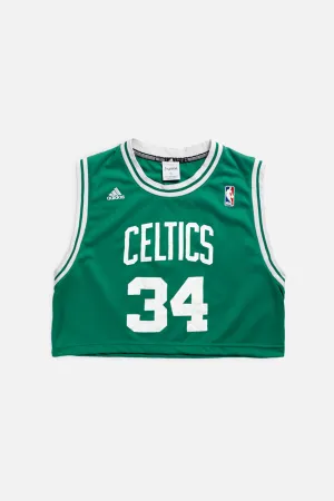 Rework Boston Celtics NBA Crop Jersey - M Frankie