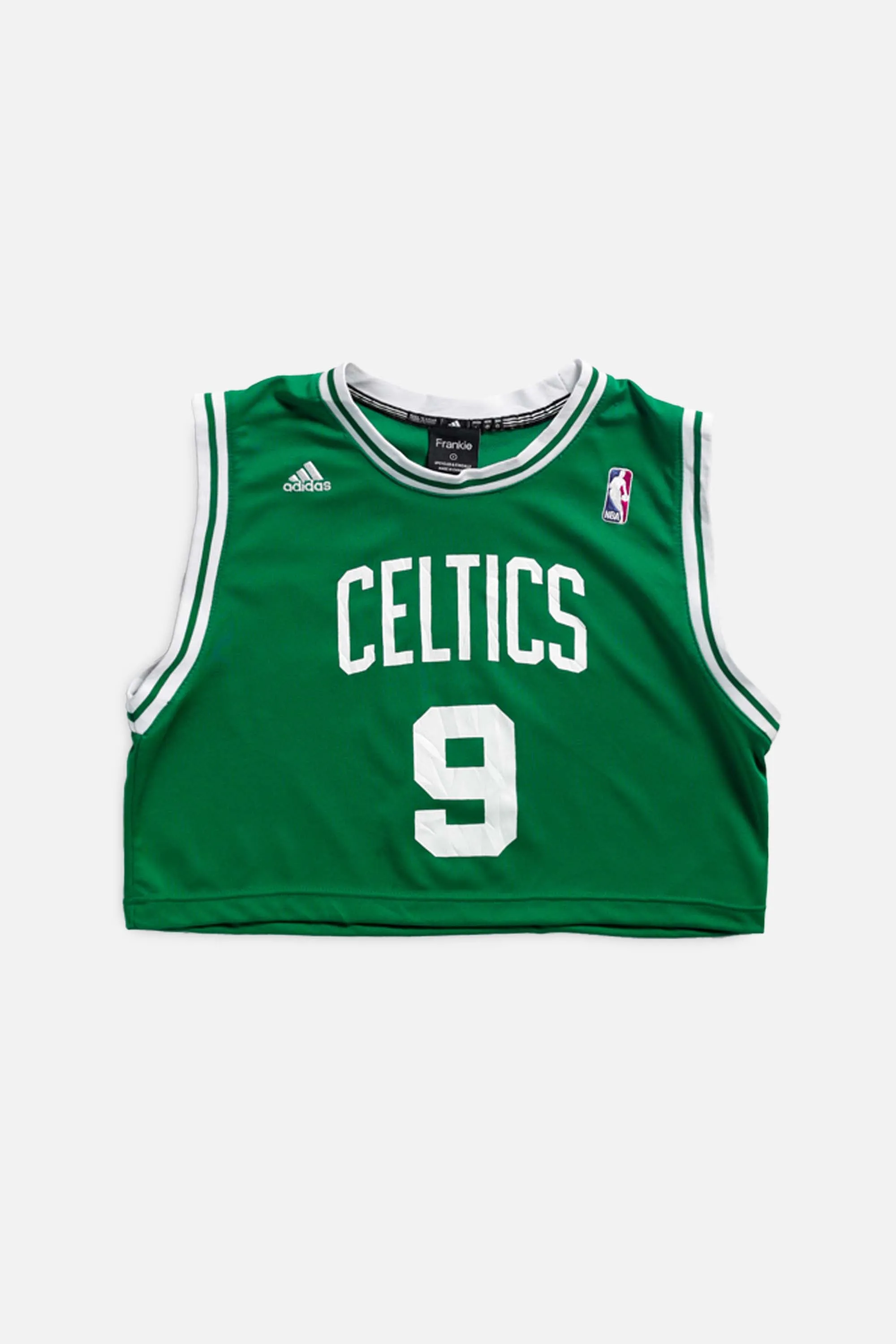 Rework Boston Celtics NBA Crop Jersey - S Frankie