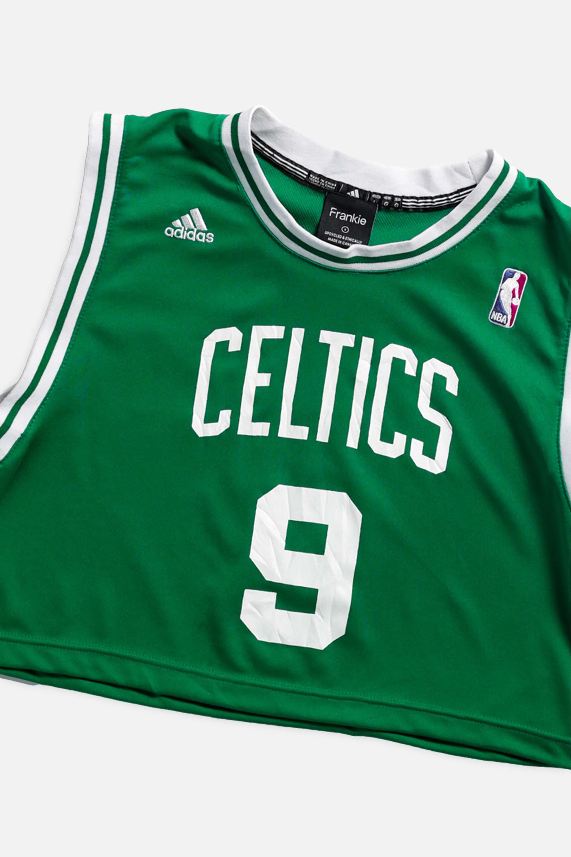 Rework Boston Celtics NBA Crop Jersey - S Frankie
