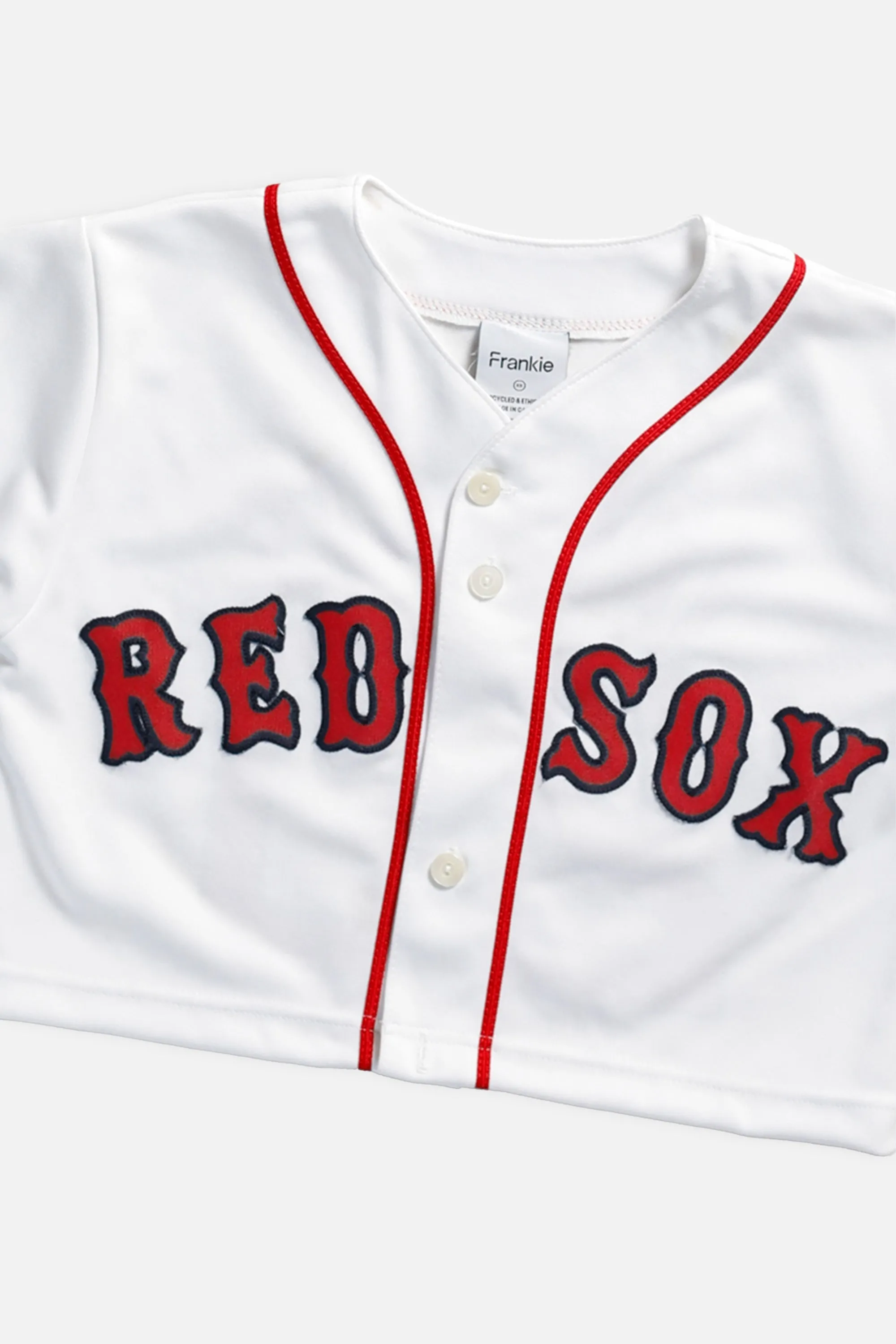 Rework Boston Red Sox MLB Crop Jersey - XS Frankie
