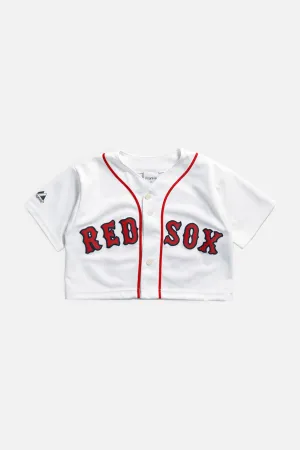 Rework Boston Red Sox MLB Crop Jersey - XS Frankie