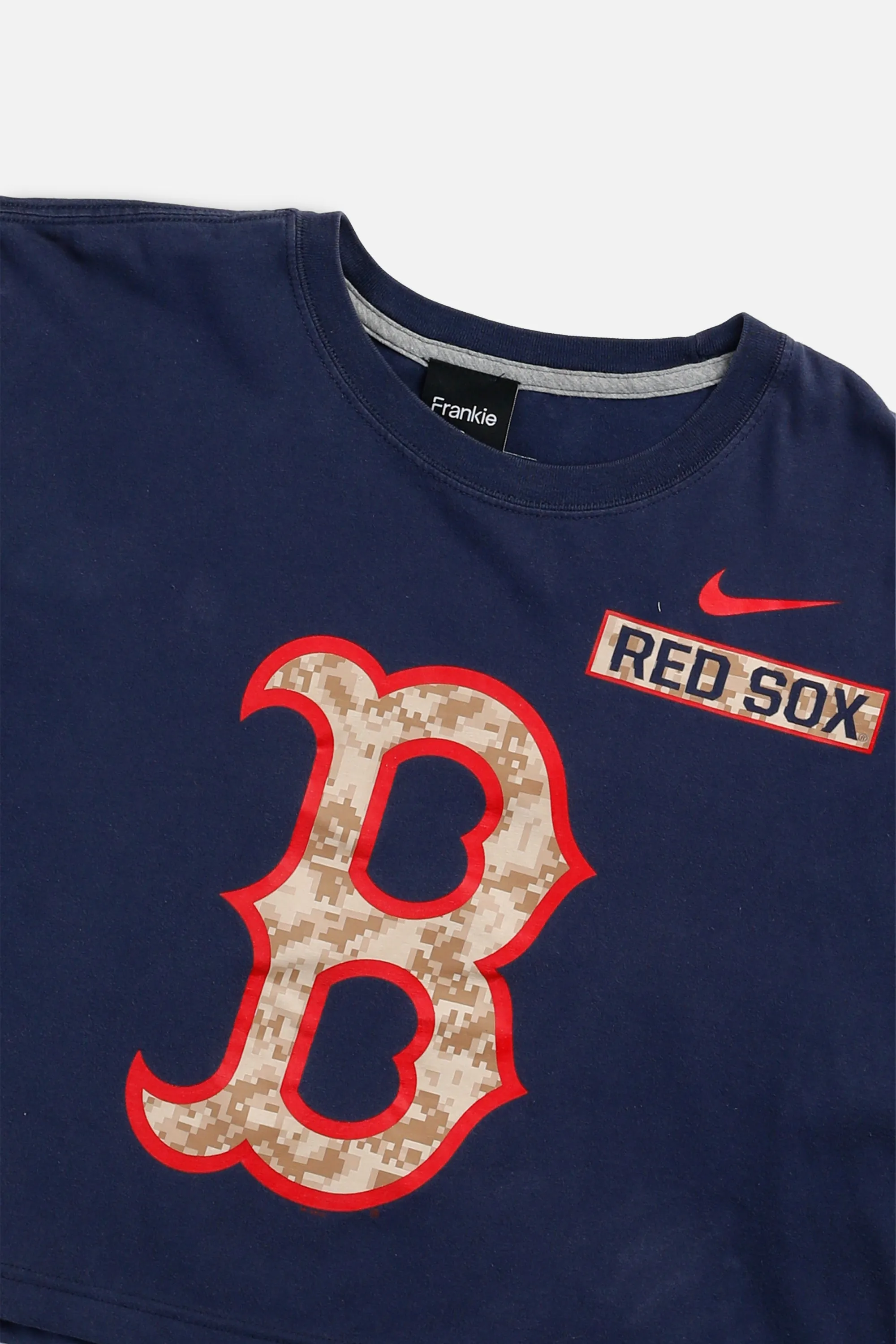 Rework Boston Red Sox MLB Crop Tee - XL Frankie