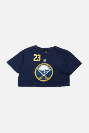 Rework Buffalo Sabres NHL Crop Tee - L Frankie