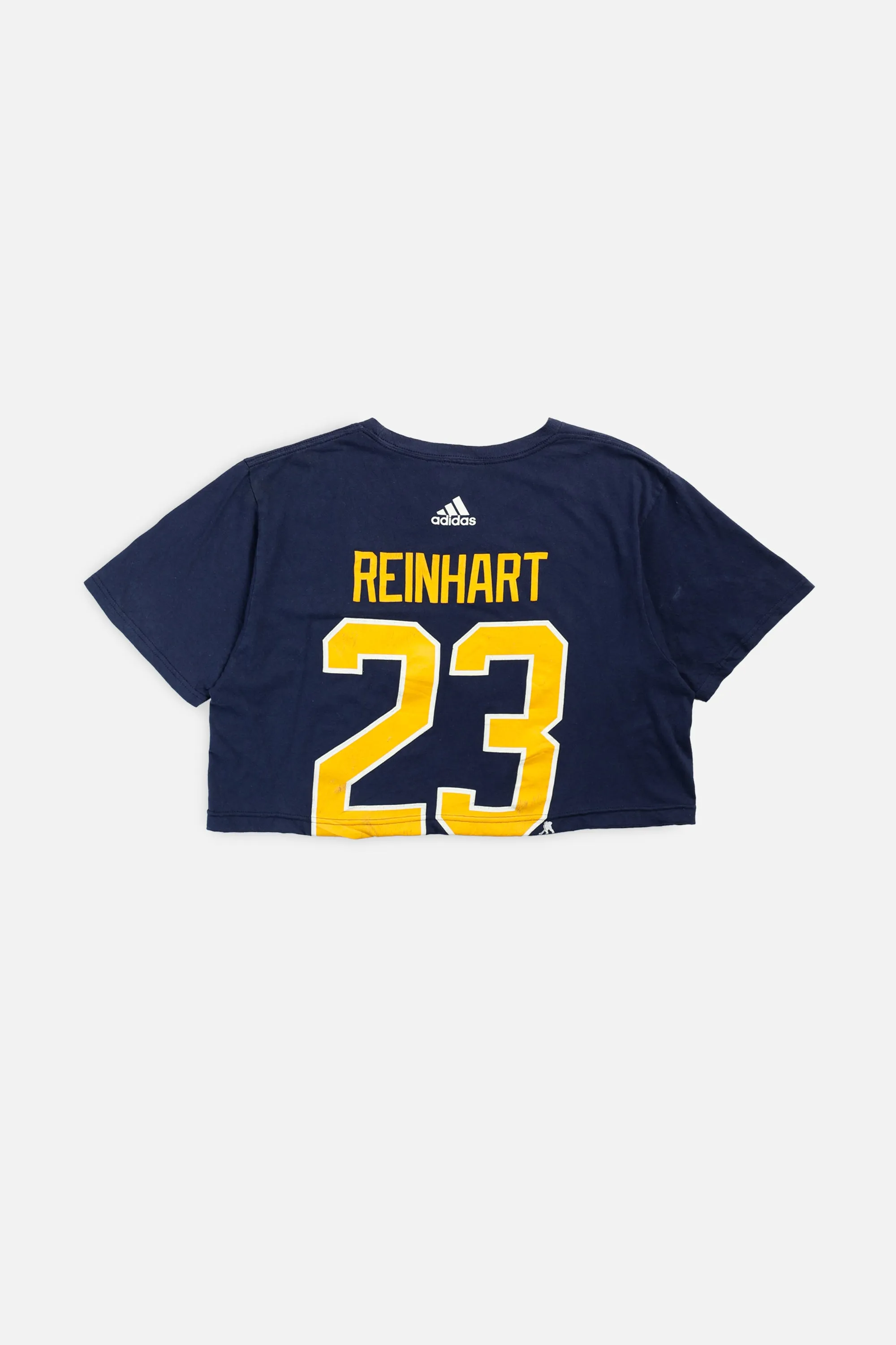 Rework Buffalo Sabres NHL Crop Tee - L Frankie