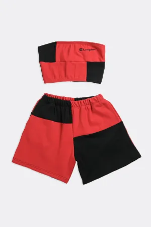Rework Champion Patchwork Sweatshorts Set - M Frankie