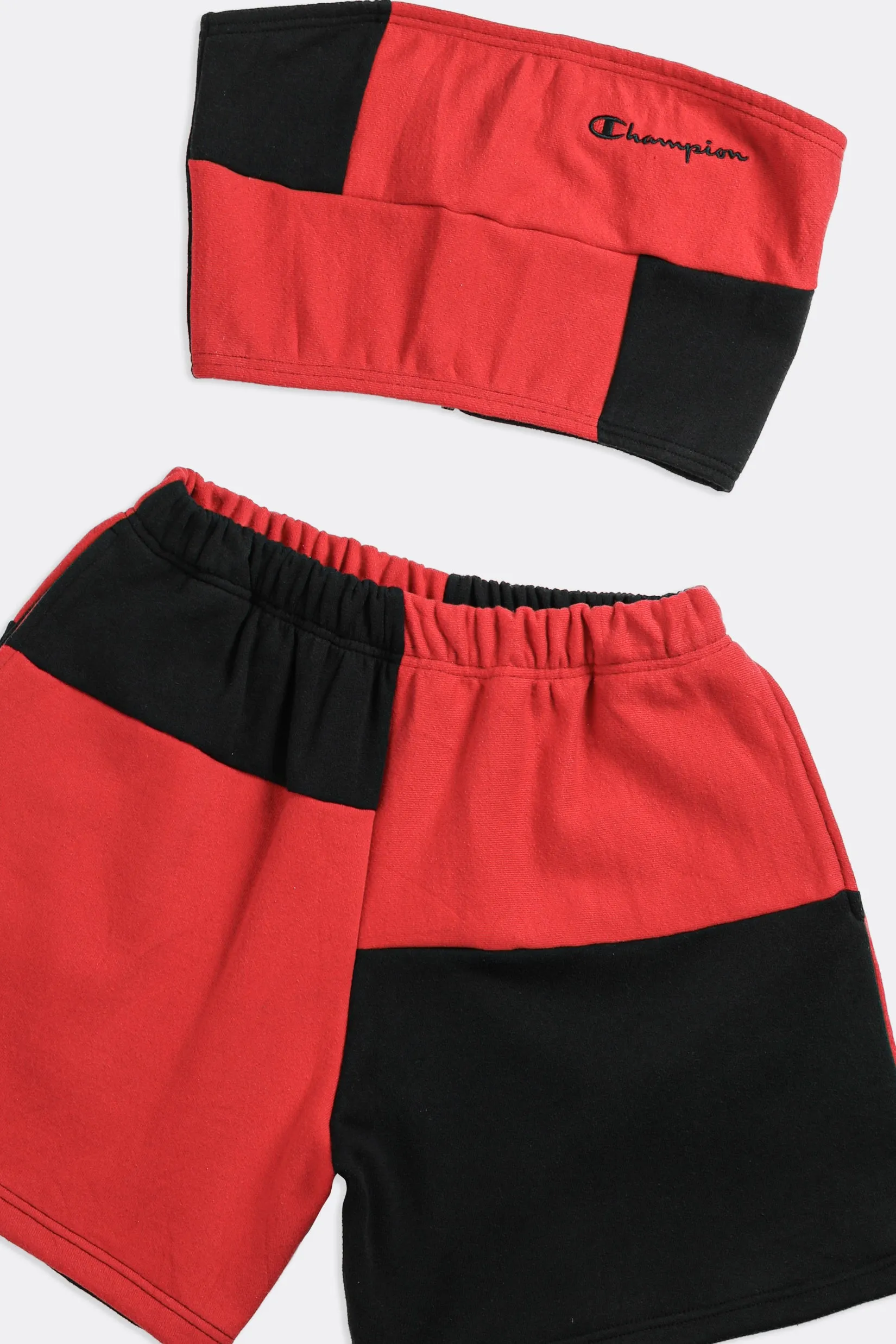 Rework Champion Patchwork Sweatshorts Set - M Frankie