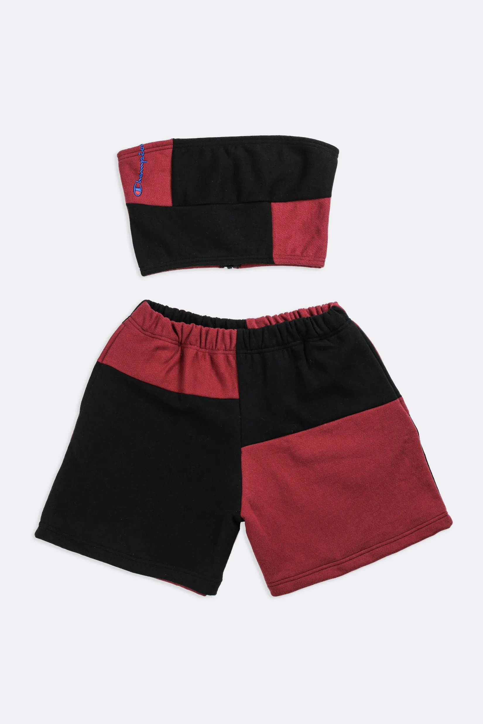 Rework Champion Patchwork Sweatshorts Set - S Frankie
