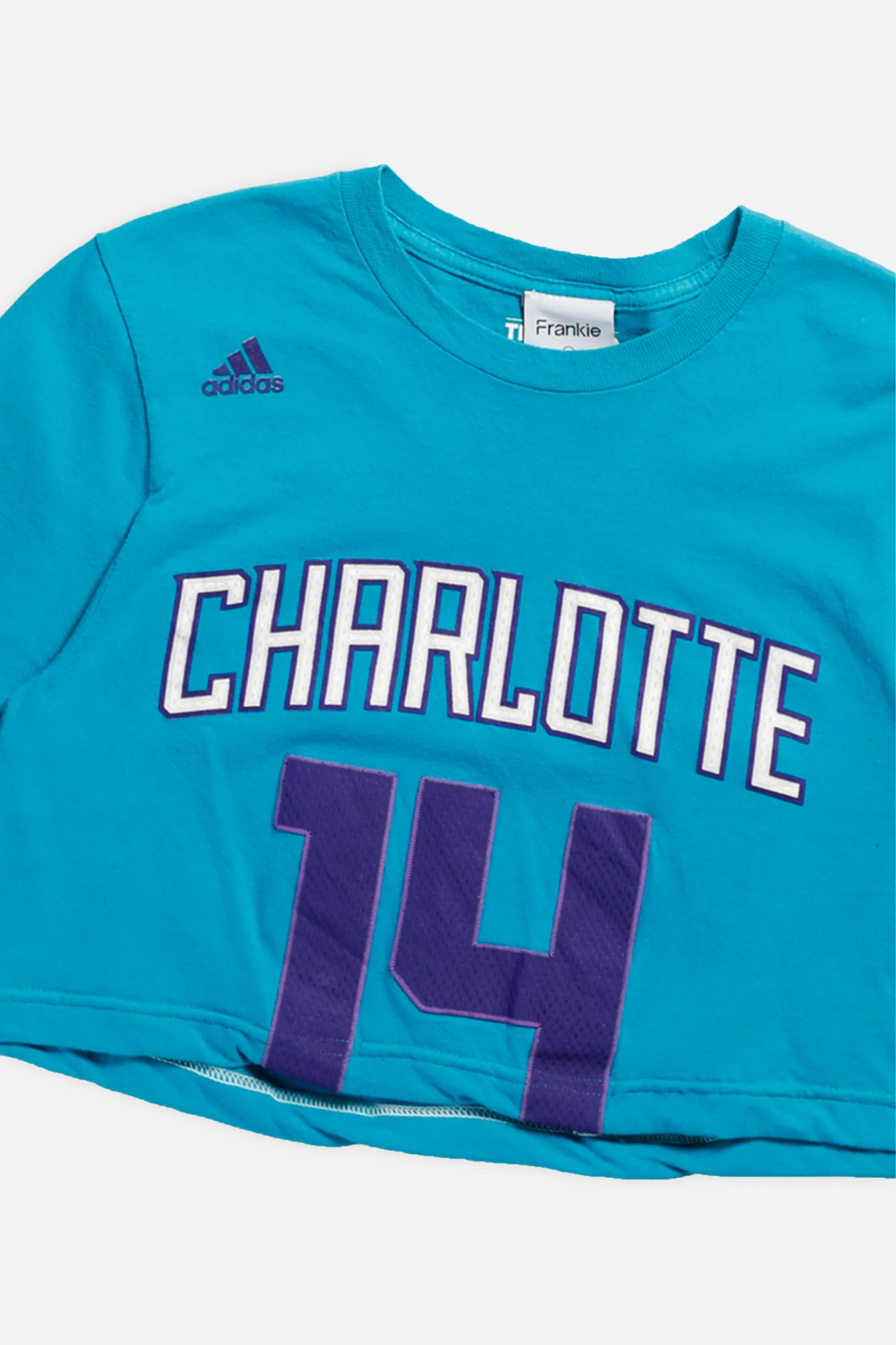 Rework Charlotte Hornets NBA Crop Tee - XS Frankie