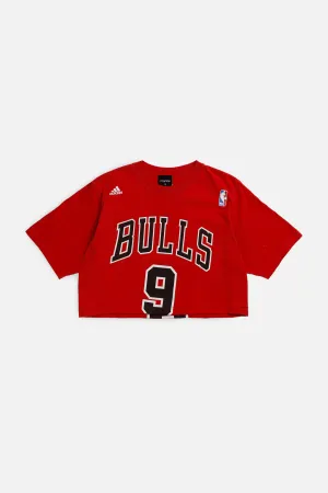 Rework Chicago Bulls NBA Crop Tee - S Frankie