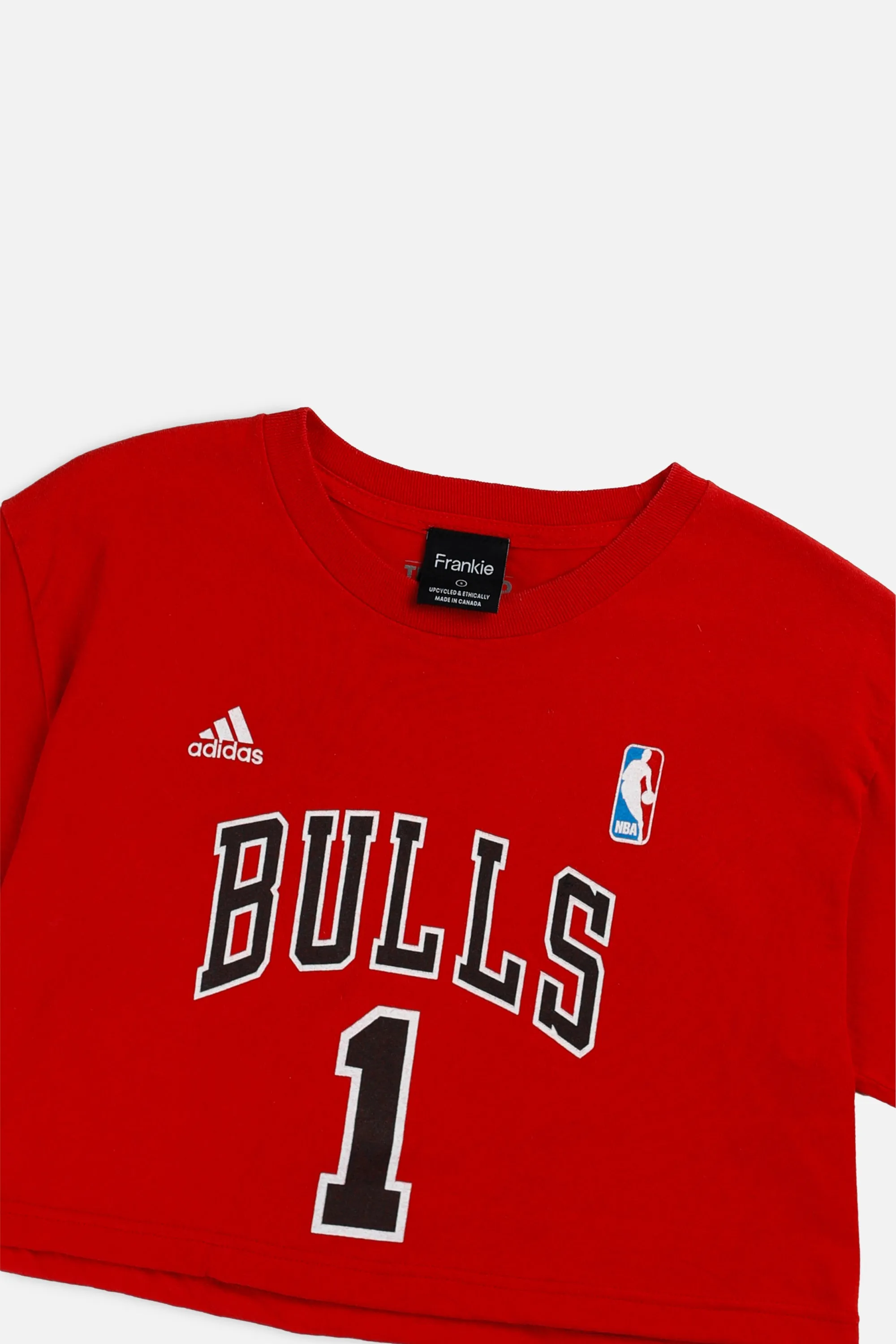Rework Chicago Bulls NBA Crop Tee - S Frankie
