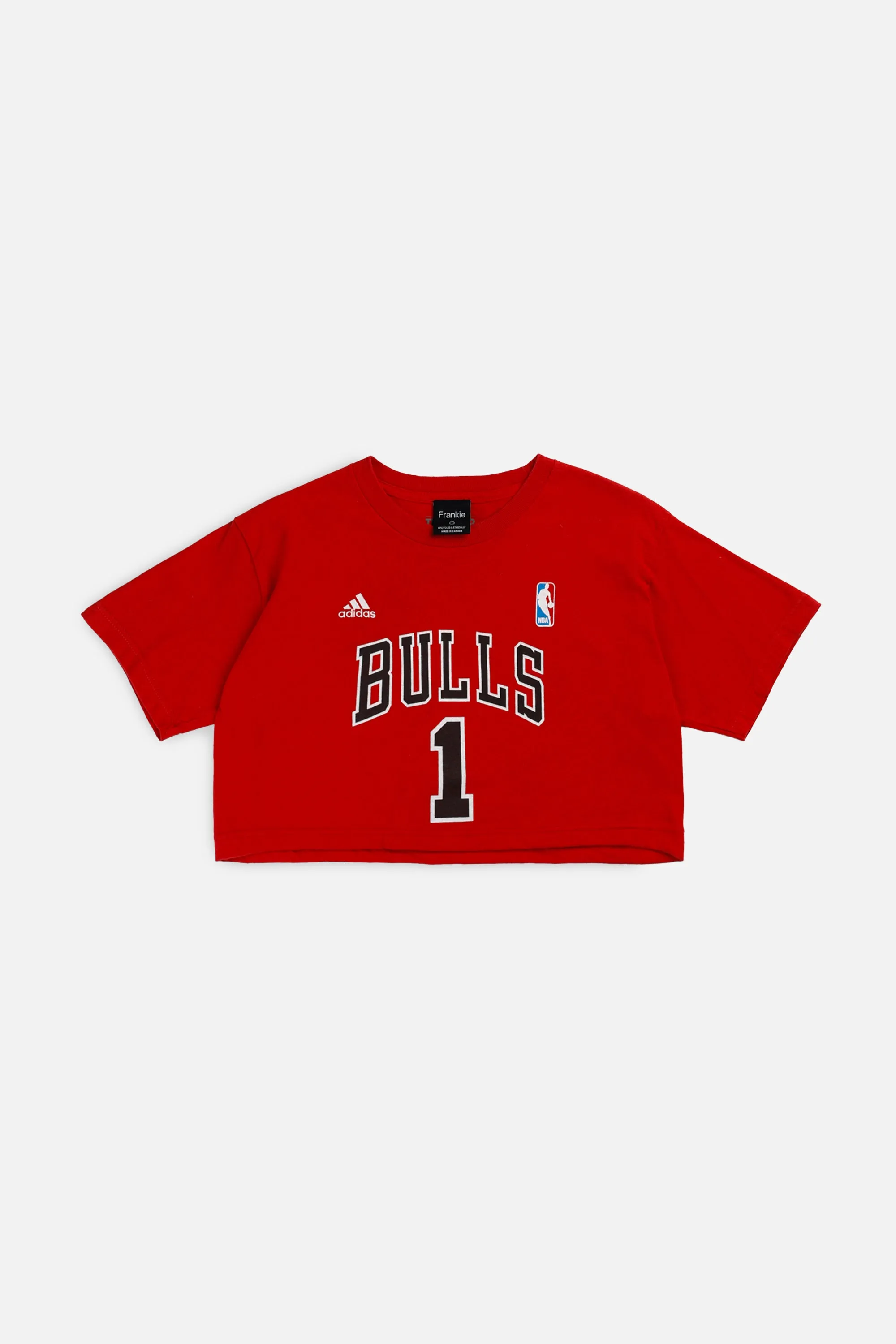 Rework Chicago Bulls NBA Crop Tee - S Frankie