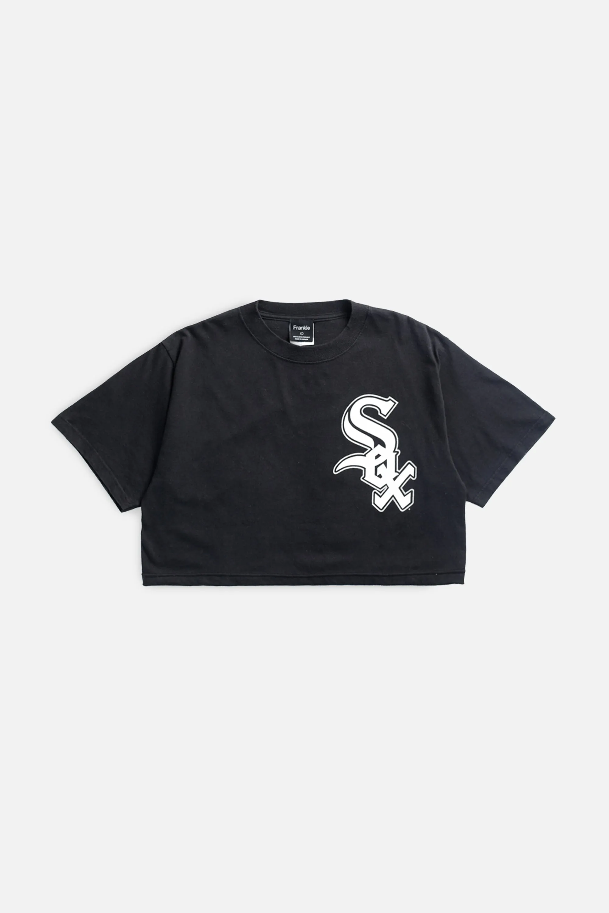 Rework Chicago White Sox MLB Crop Tee - L Frankie