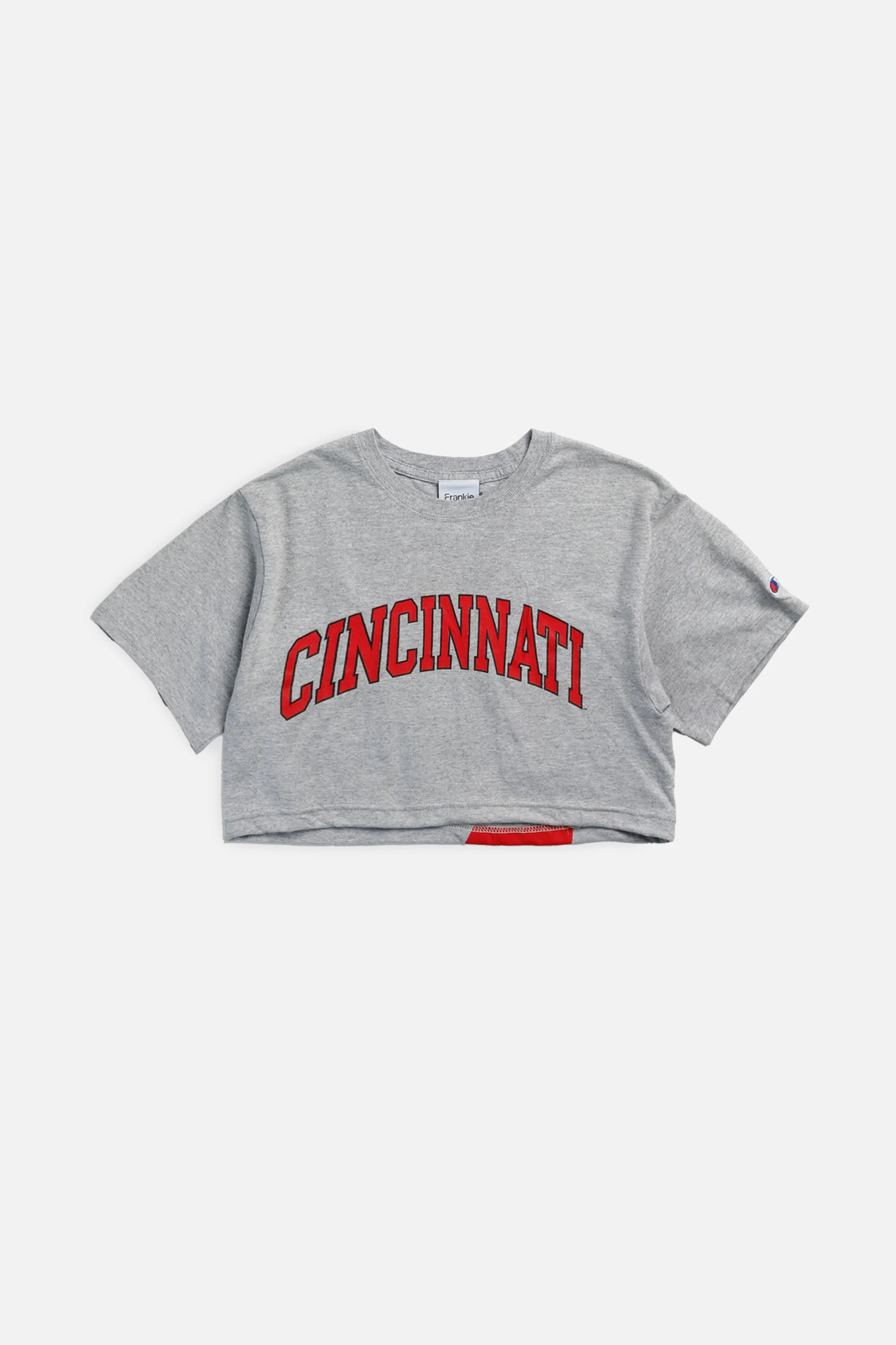 Rework Cincinnati Bearcats NCAA Crop Tee - XS Frankie