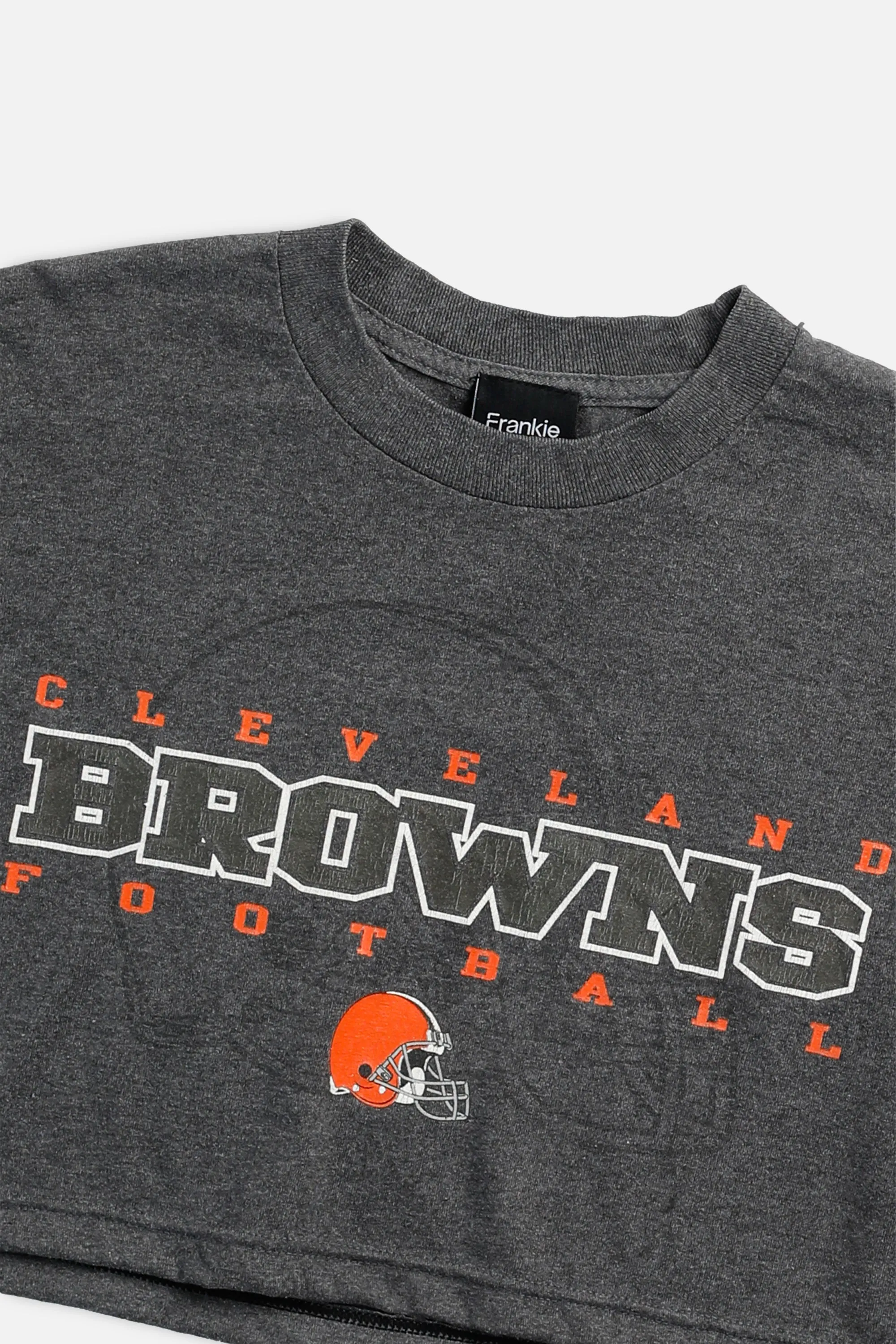 Rework Cleveland Browns NFL Crop Tee - M Frankie