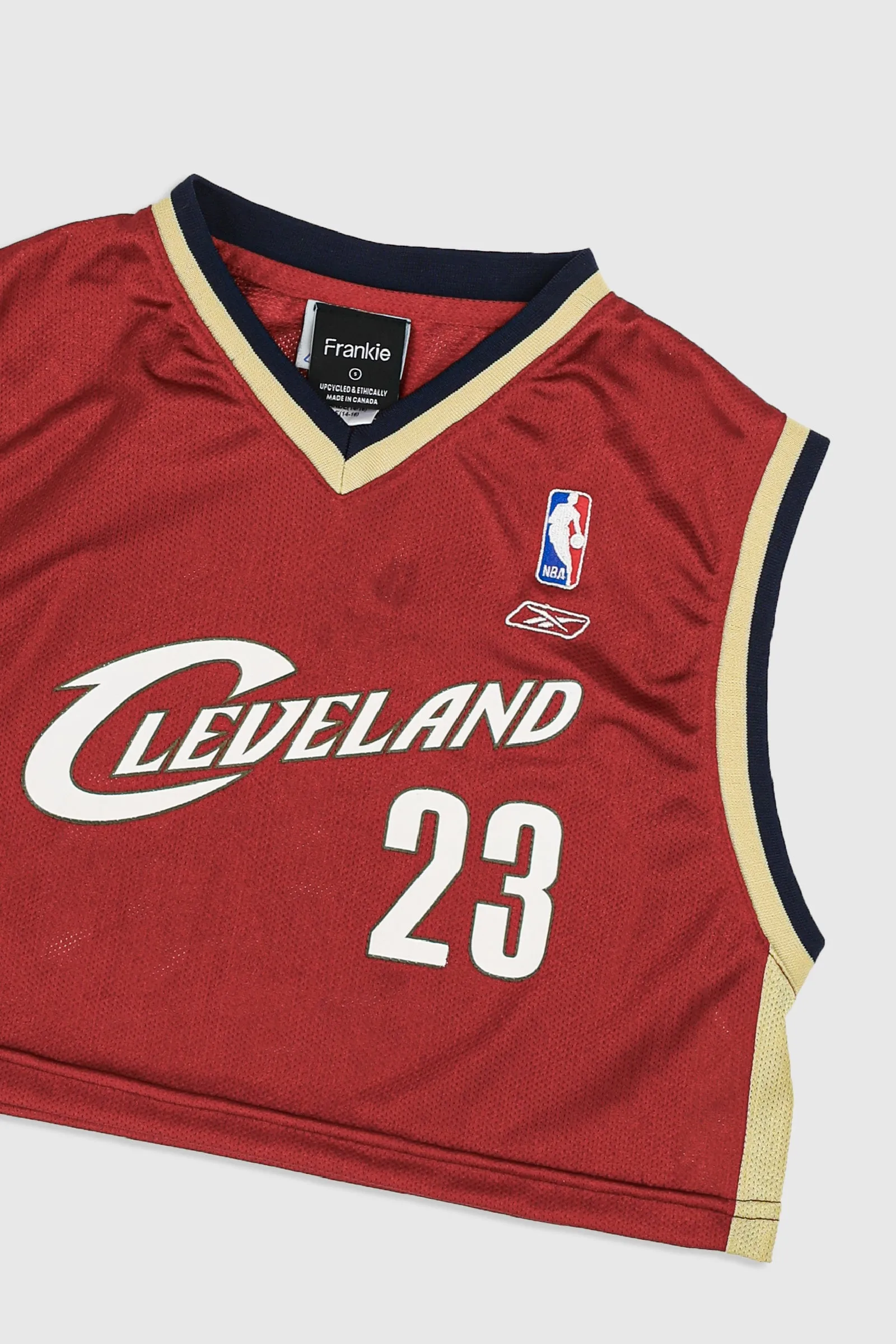 Rework Cleveland Cavaliers Crop Jersey - S, M Frankie
