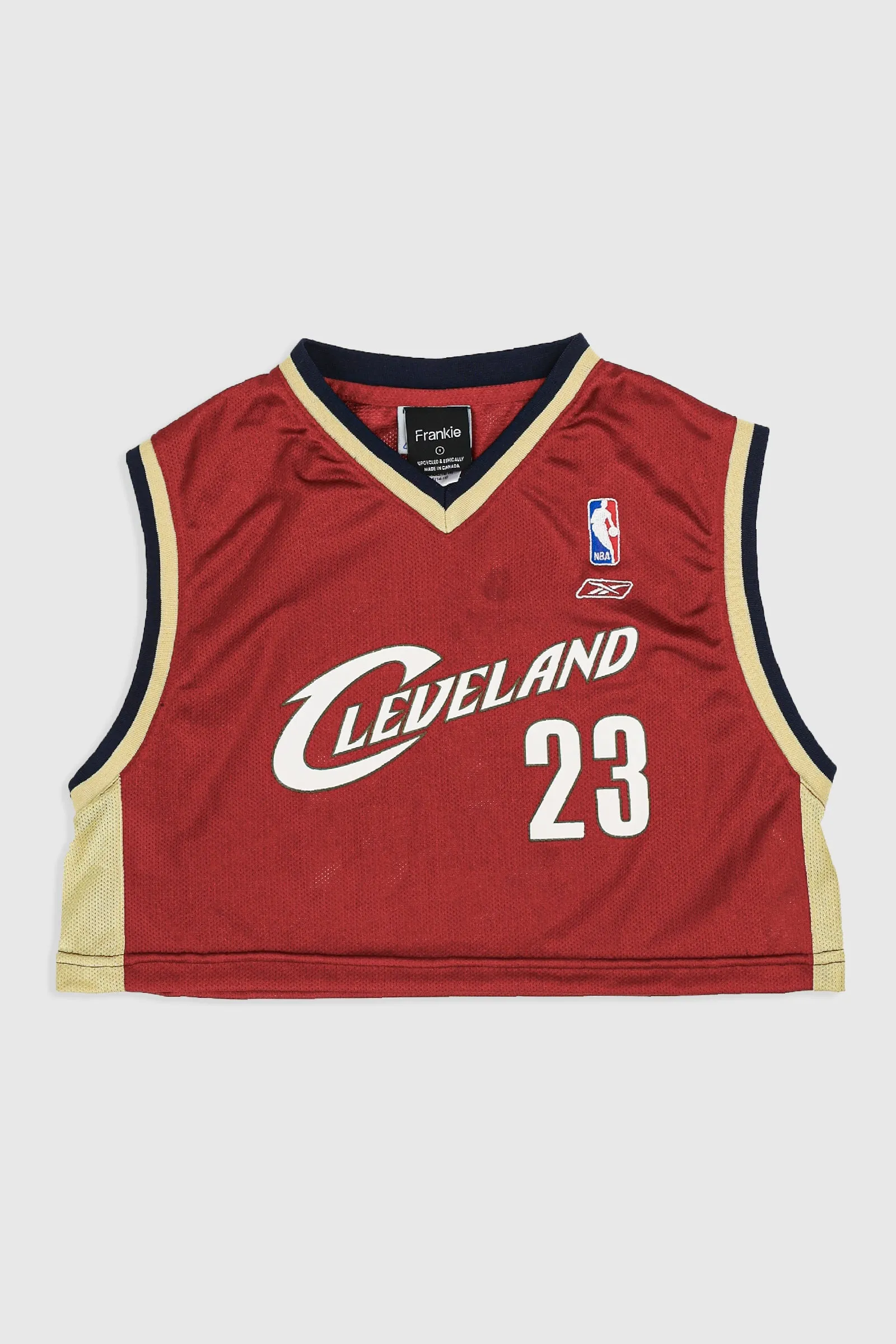 Rework Cleveland Cavaliers Crop Jersey - S, M Frankie