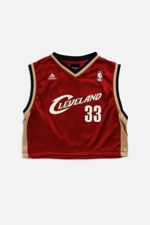 Rework Cleveland Cavaliers NBA Crop Jersey - M Frankie