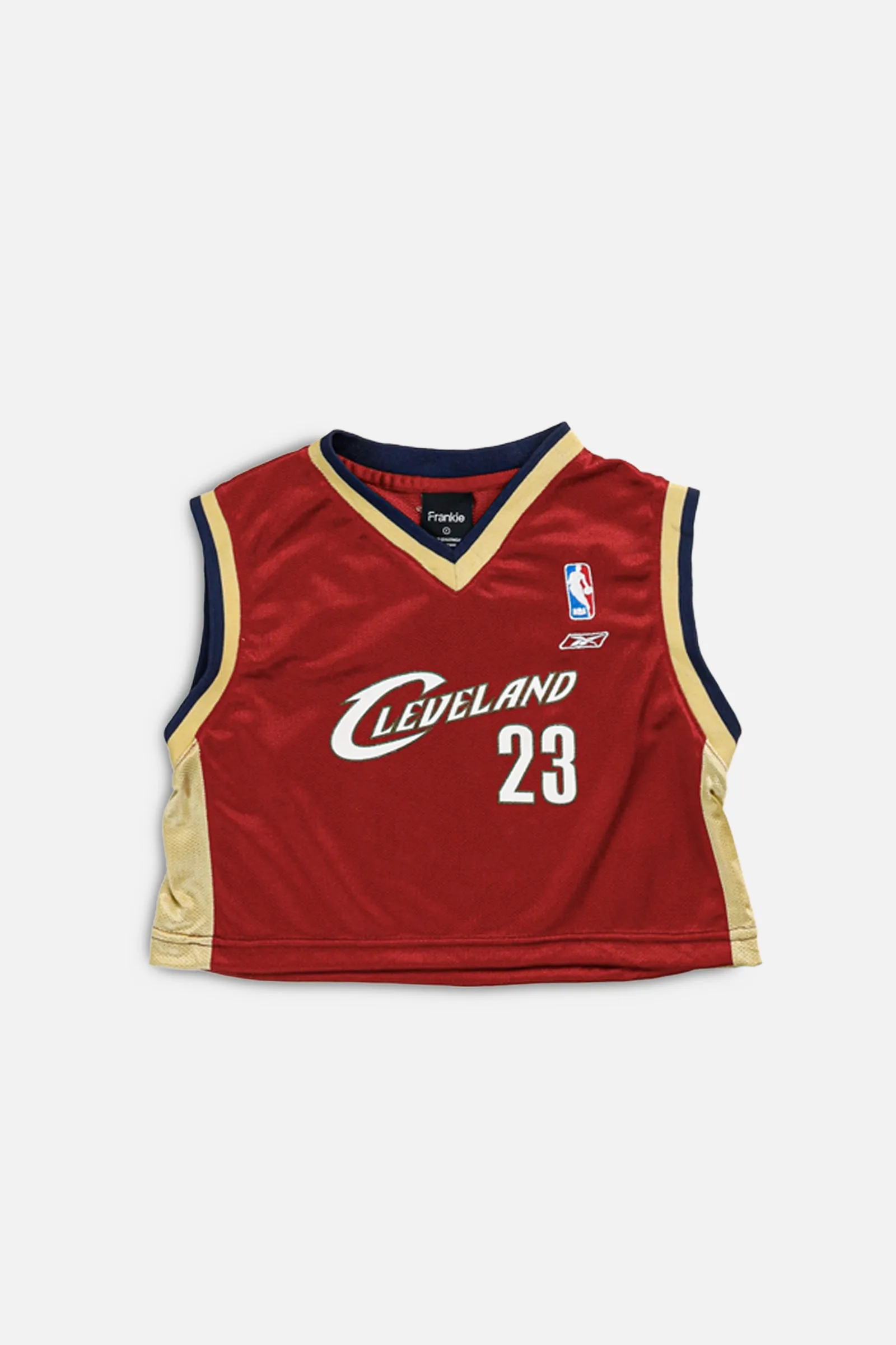 Rework Cleveland Cavaliers NBA Crop Jersey - S Frankie