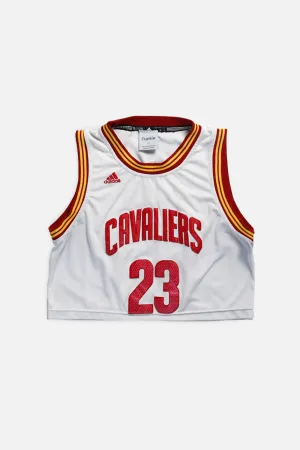 Rework Cleveland Cavaliers NBA Crop Jersey - S Frankie
