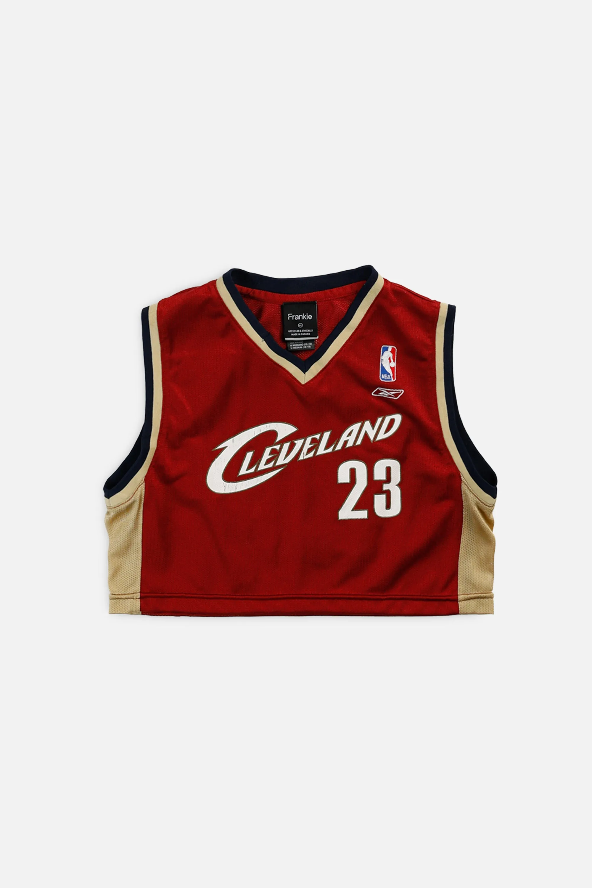 Rework Cleveland Cavaliers NBA Crop Jersey - XS Frankie
