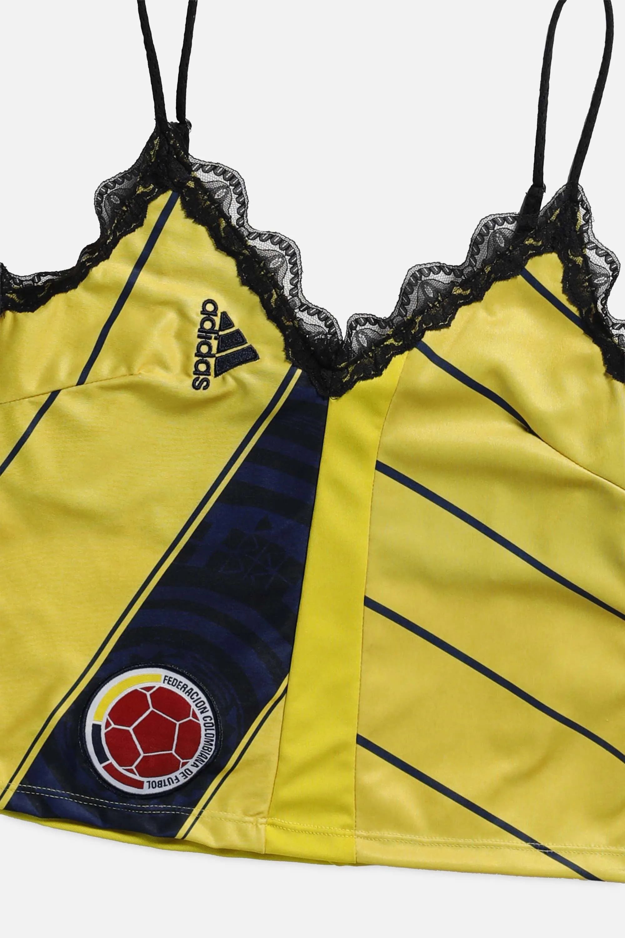 Rework Colombia Soccer Lace Tank - XS Frankie