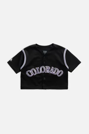 Rework Colorado Rockies MLB Crop Jersey - XS Frankie
