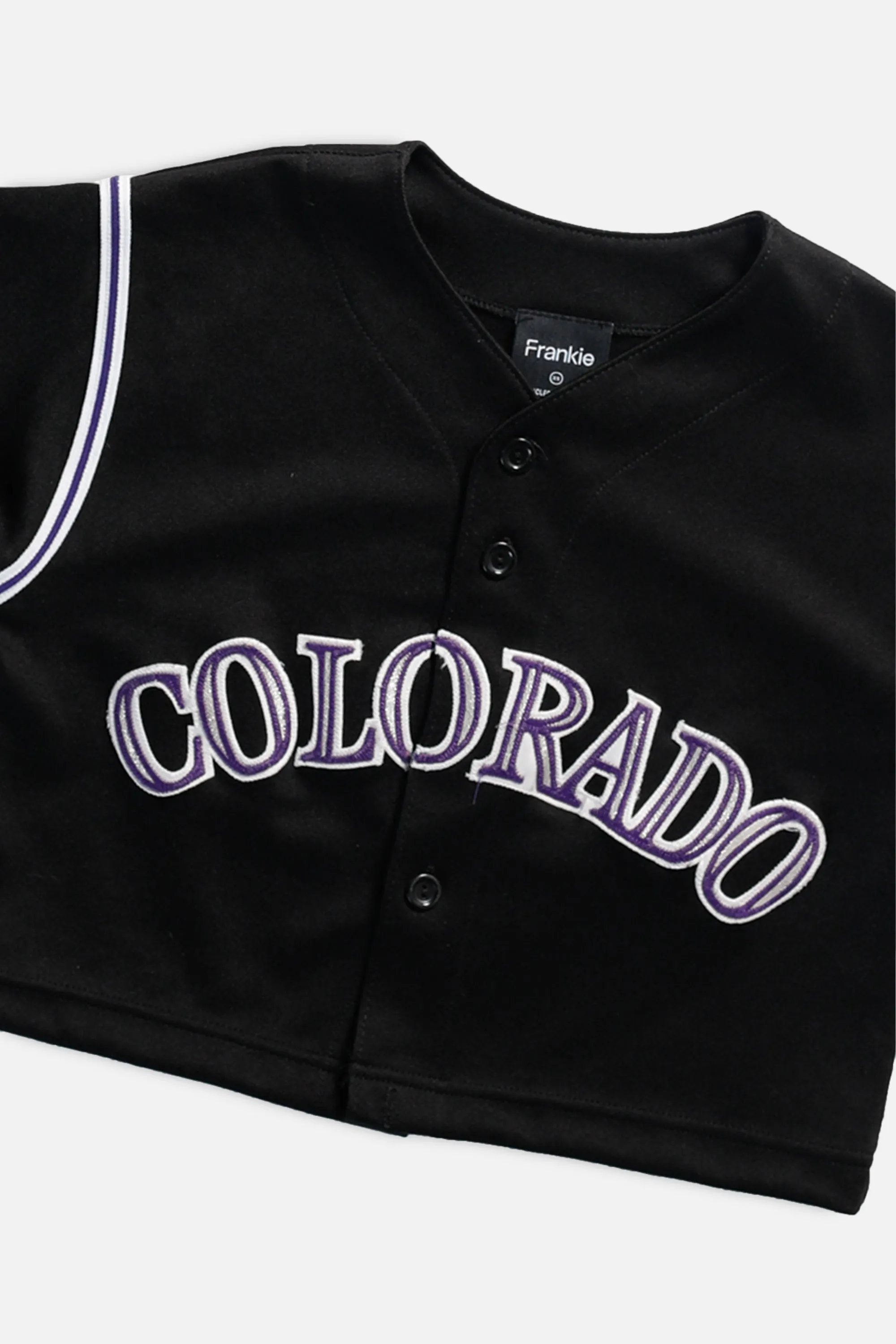 Rework Colorado Rockies MLB Crop Jersey - XS Frankie
