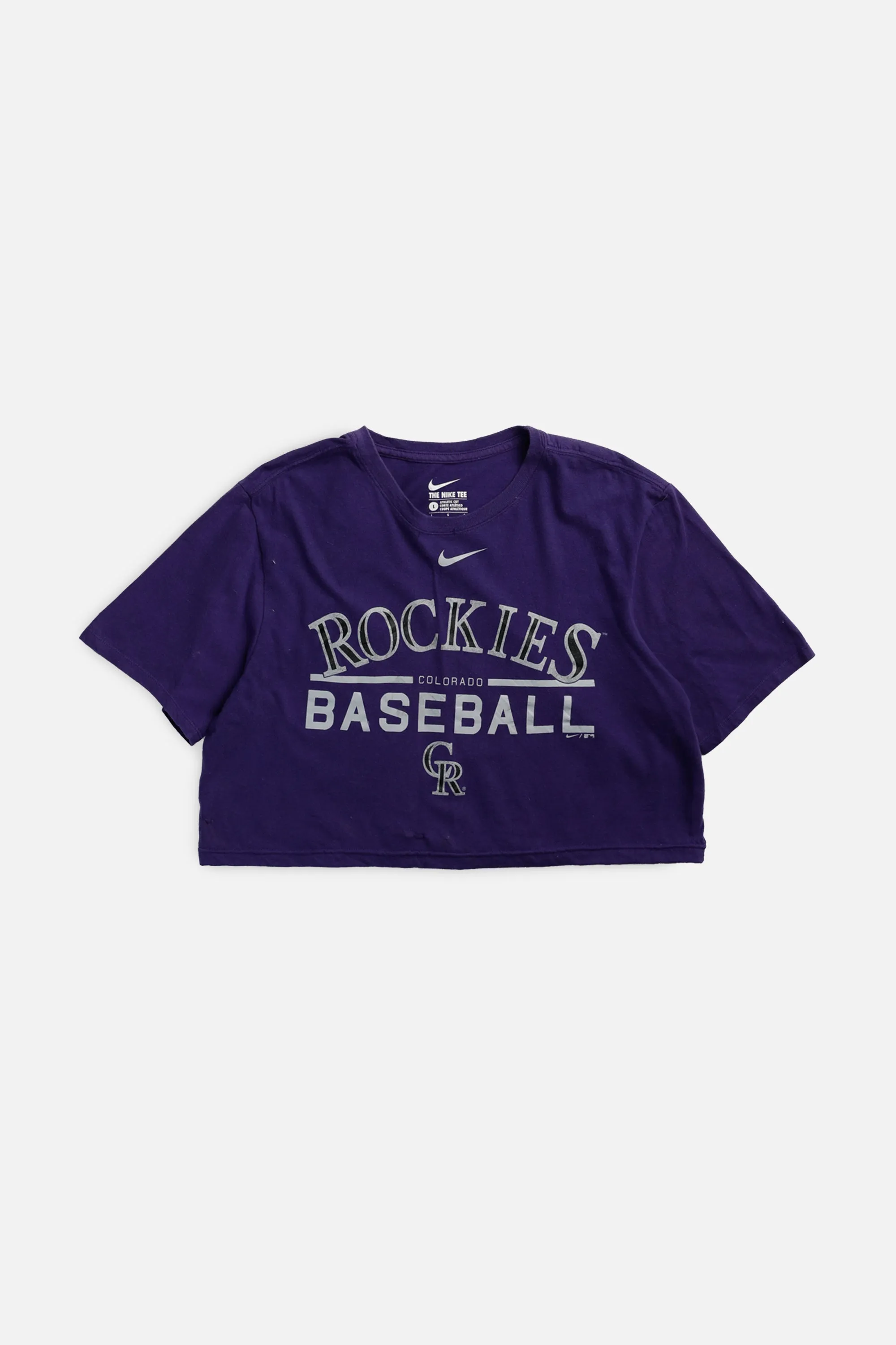 Rework Colorado Rockies MLB Crop Tee - L Frankie