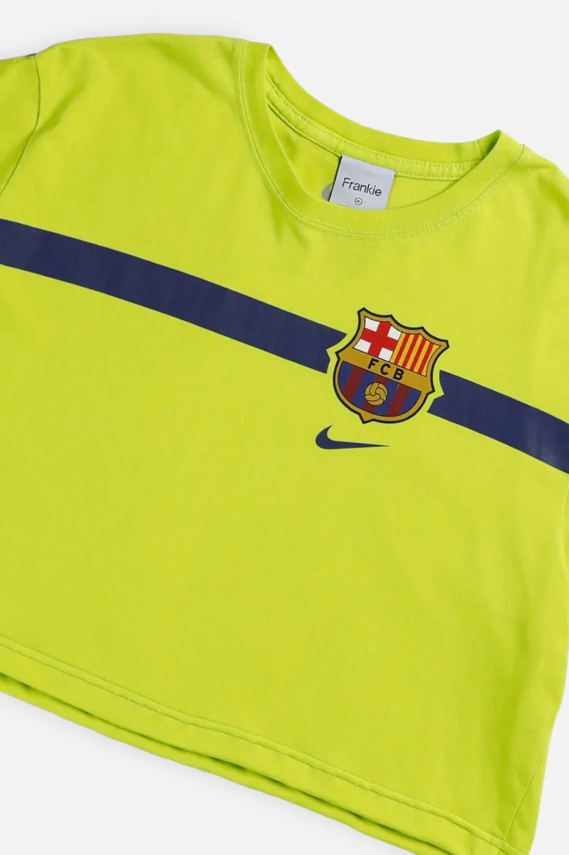 Rework Crop Barcelona Soccer Tee - XL Frankie