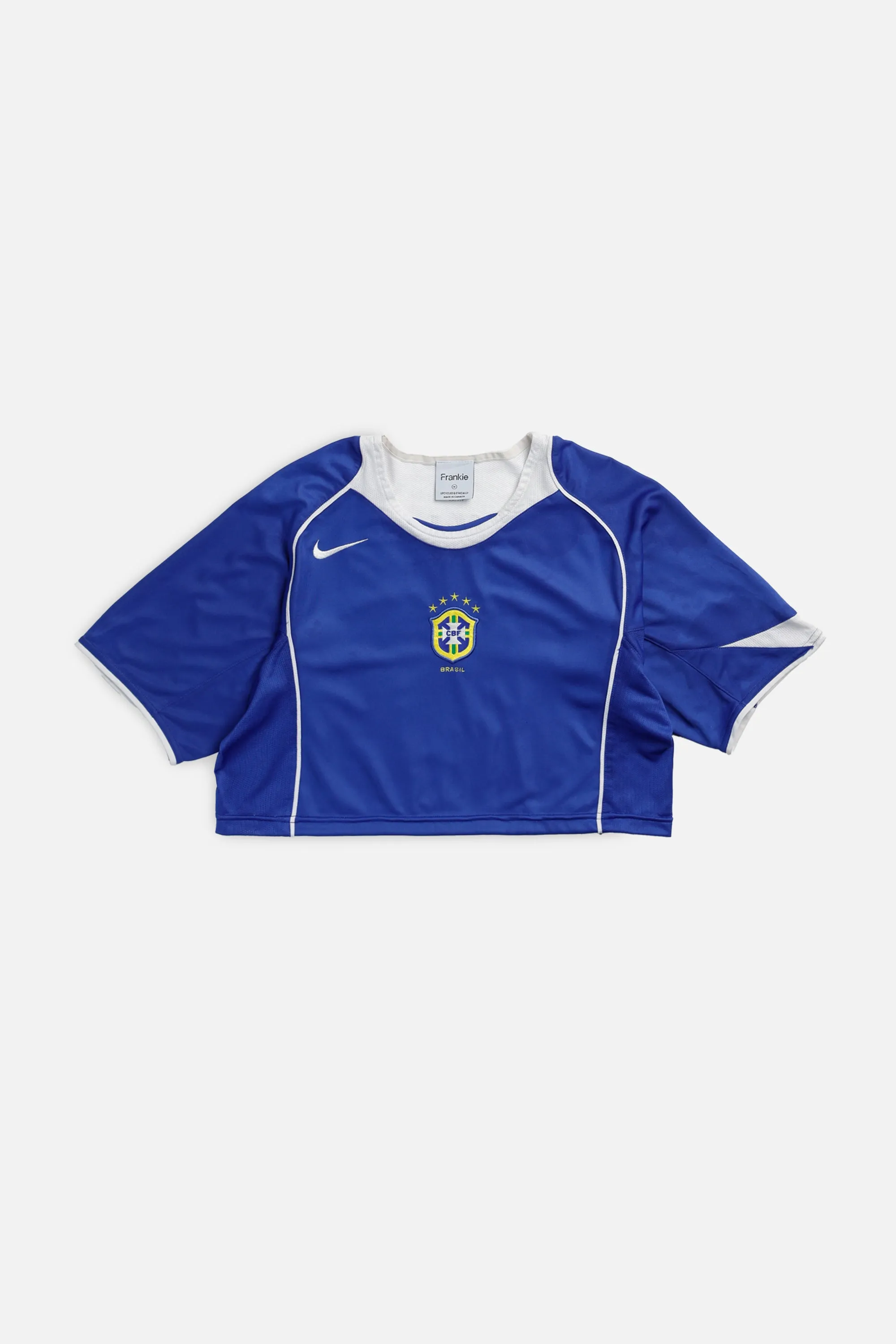 Rework Crop Brazil Soccer Jersey - M Frankie