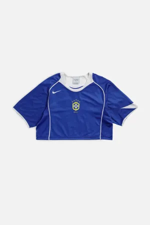 Rework Crop Brazil Soccer Jersey - M Frankie