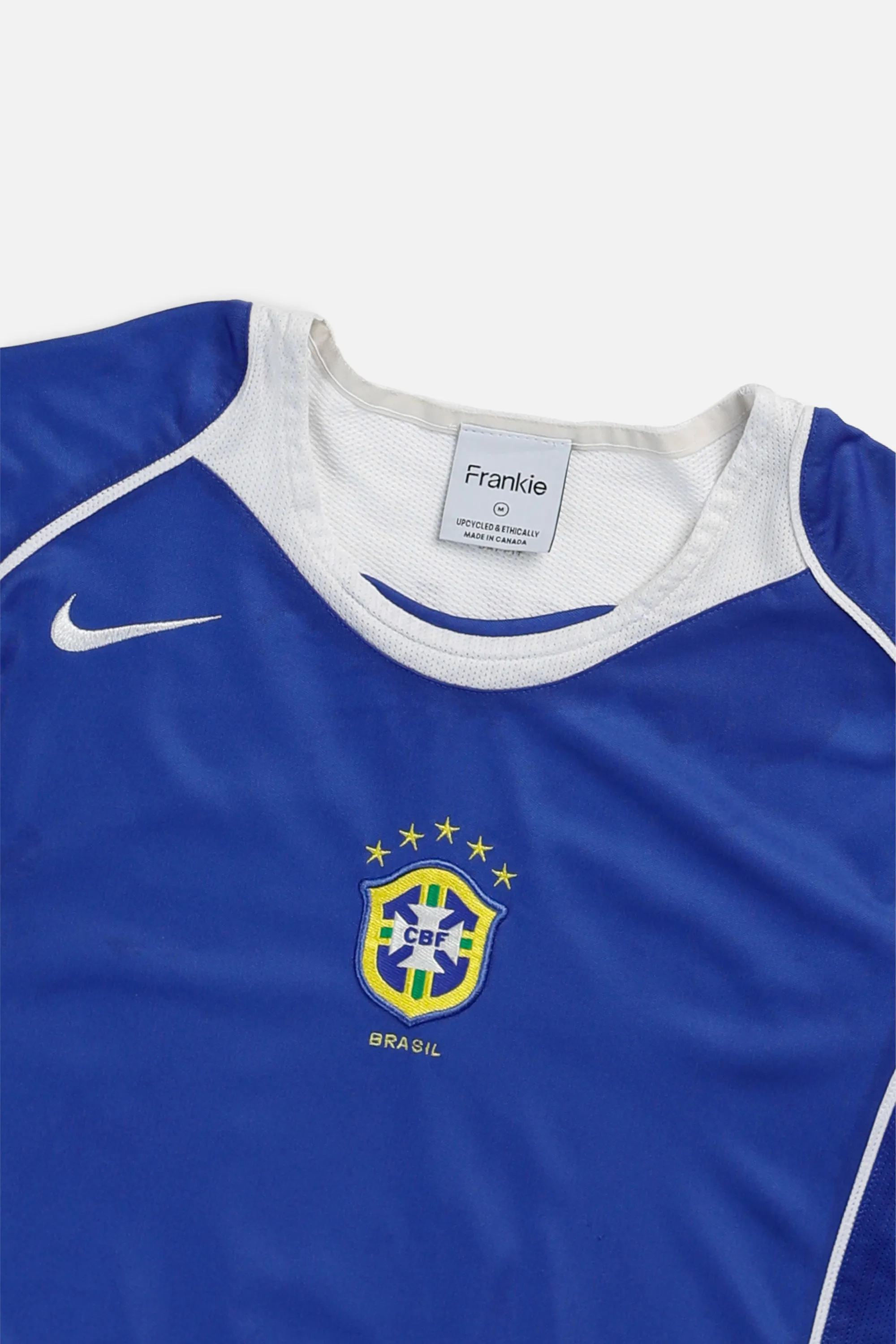 Rework Crop Brazil Soccer Jersey - M Frankie