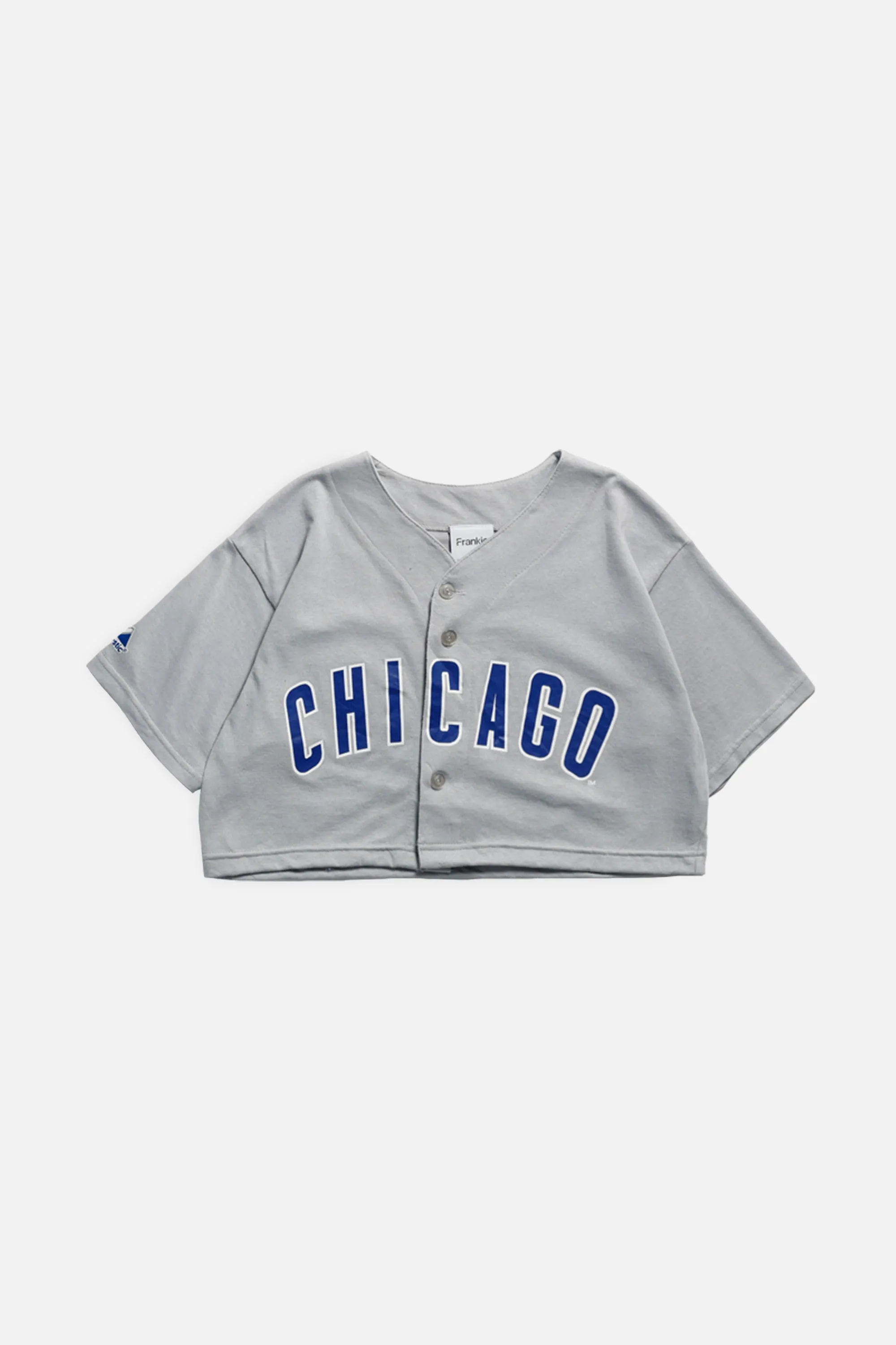 Rework Crop Chicago Cubs MLB Jersey - XS Frankie