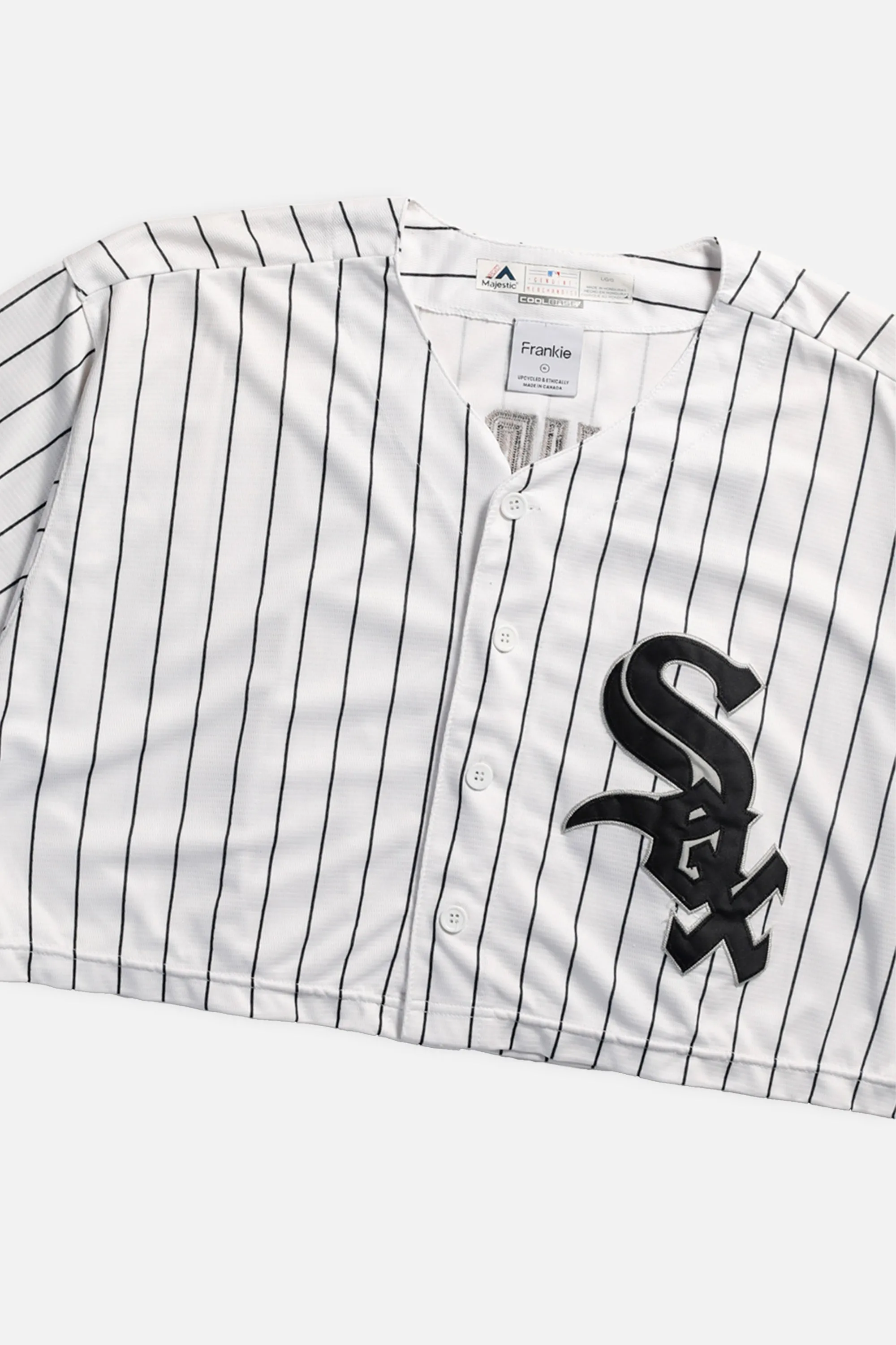 Rework Crop Chicago White Sox MLB Jersey - XL Frankie