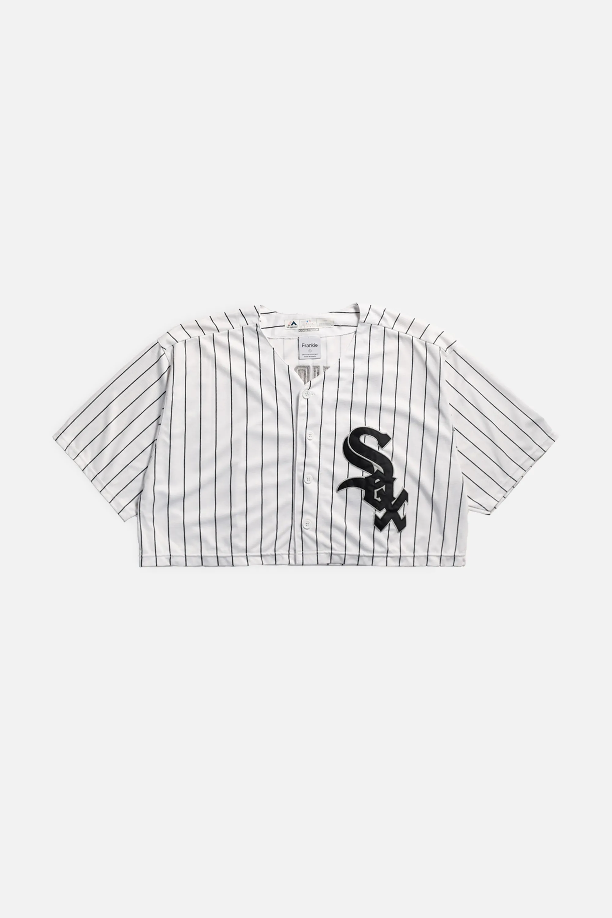 Rework Crop Chicago White Sox MLB Jersey - XL Frankie