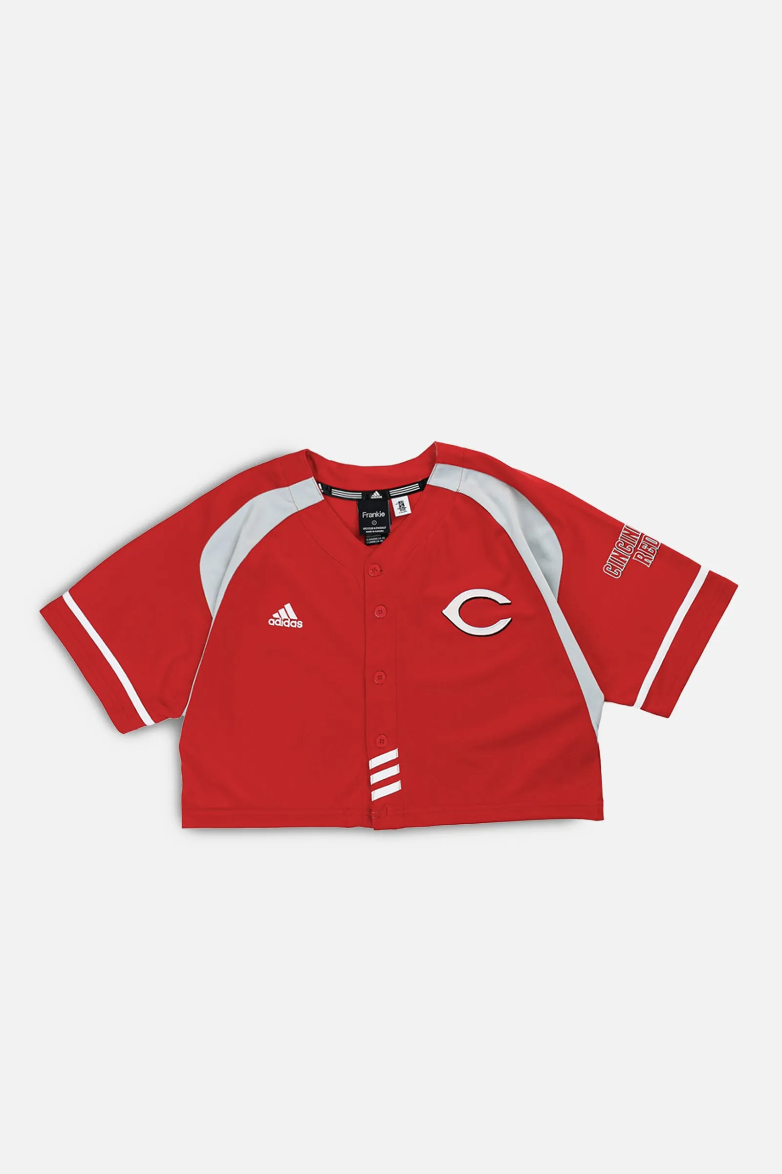 Rework Crop Cincinati Reds MLB Jersey - L Frankie