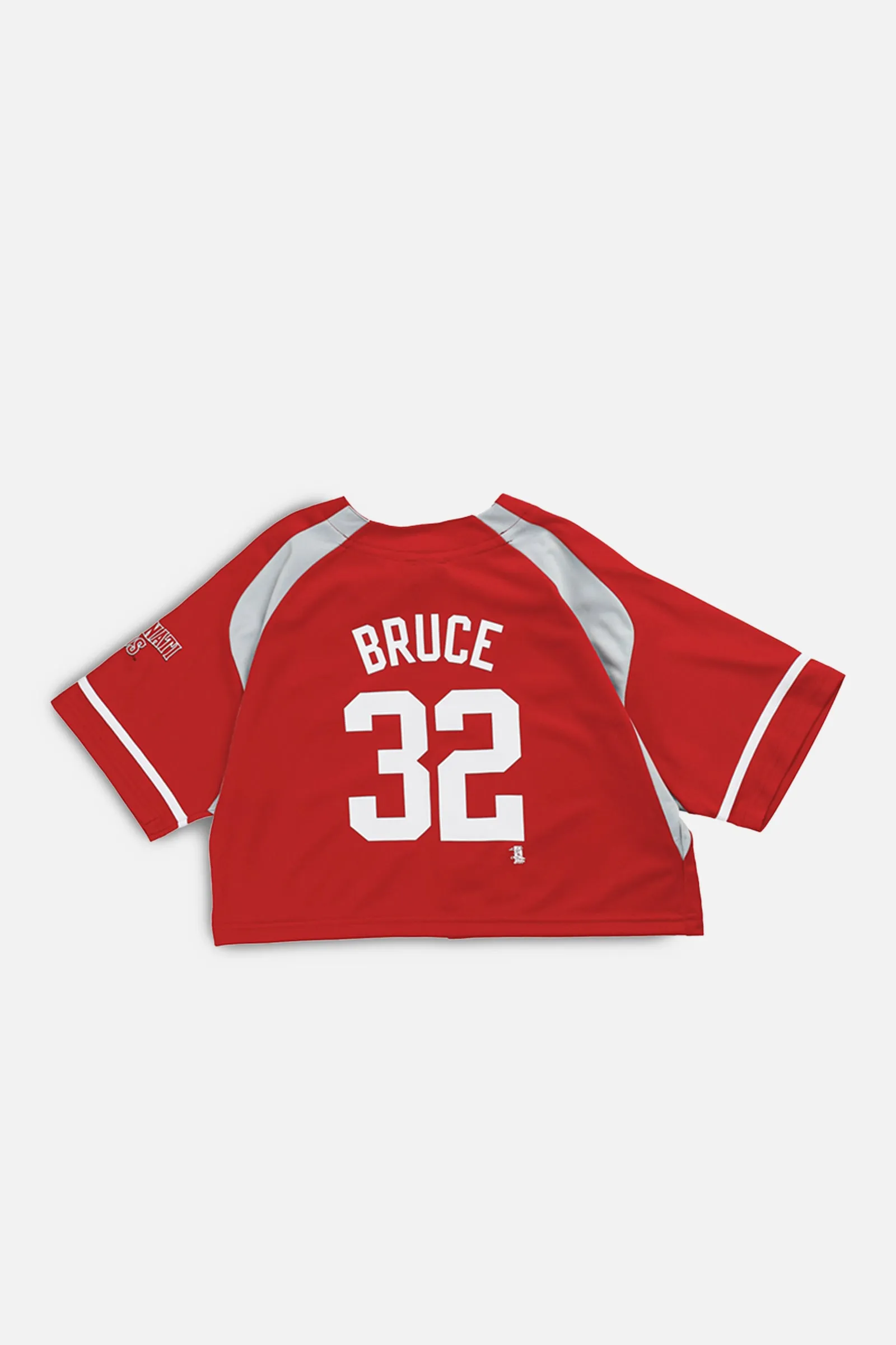 Rework Crop Cincinati Reds MLB Jersey - L Frankie