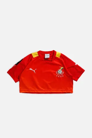 Rework Crop Ghana Soccer Jersey - XS Frankie